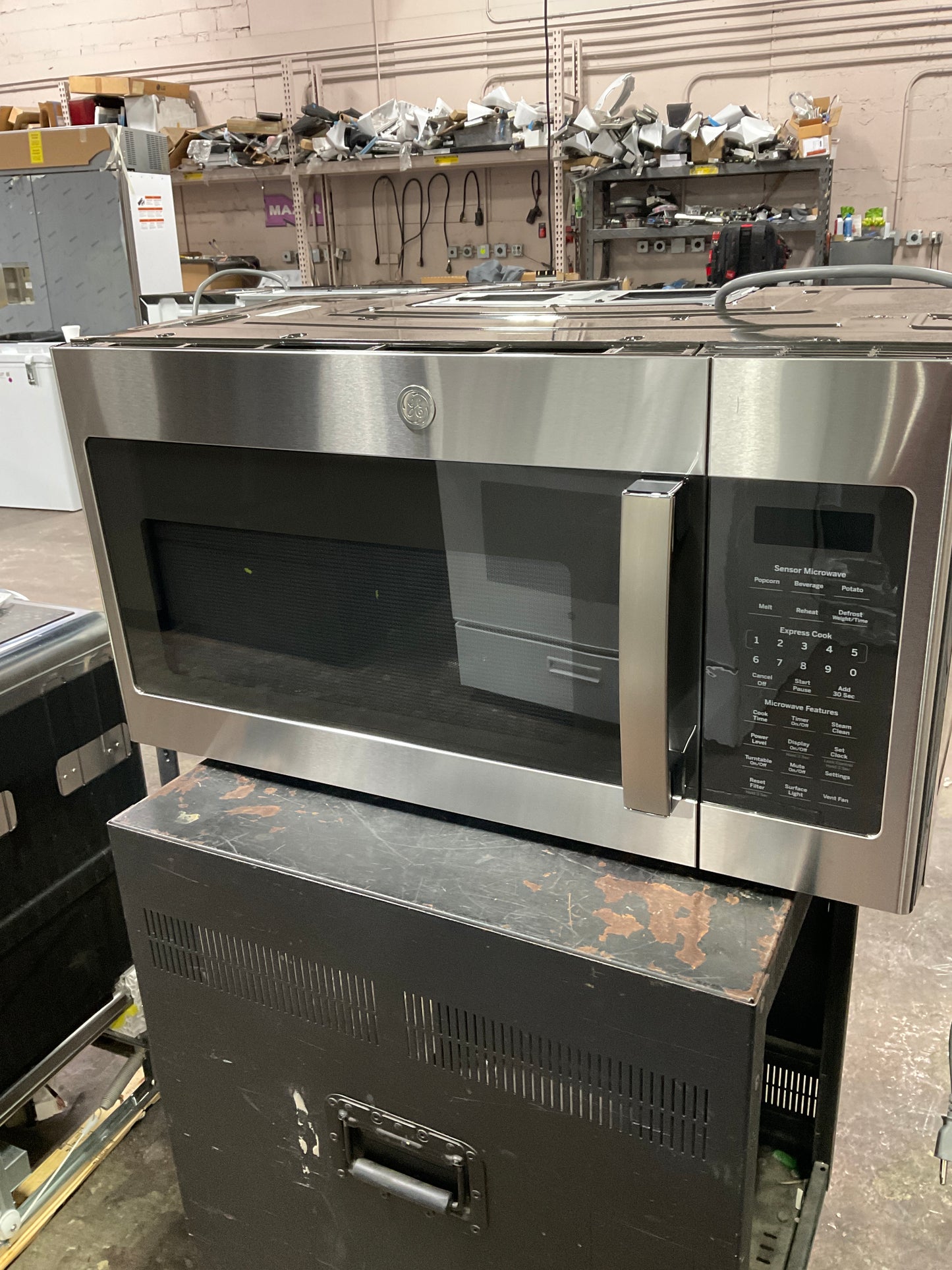 Front view, door closed