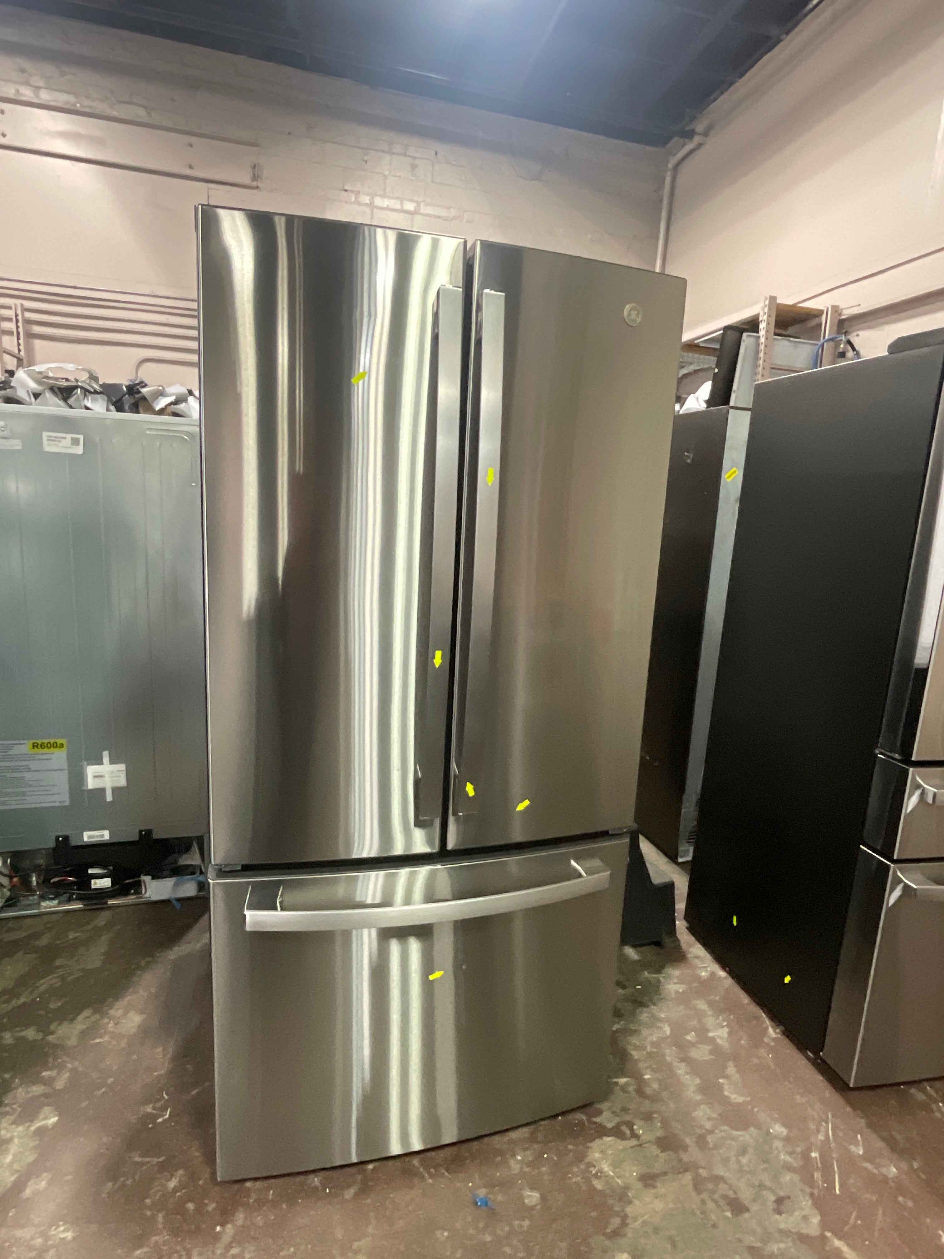 Front view, door closed