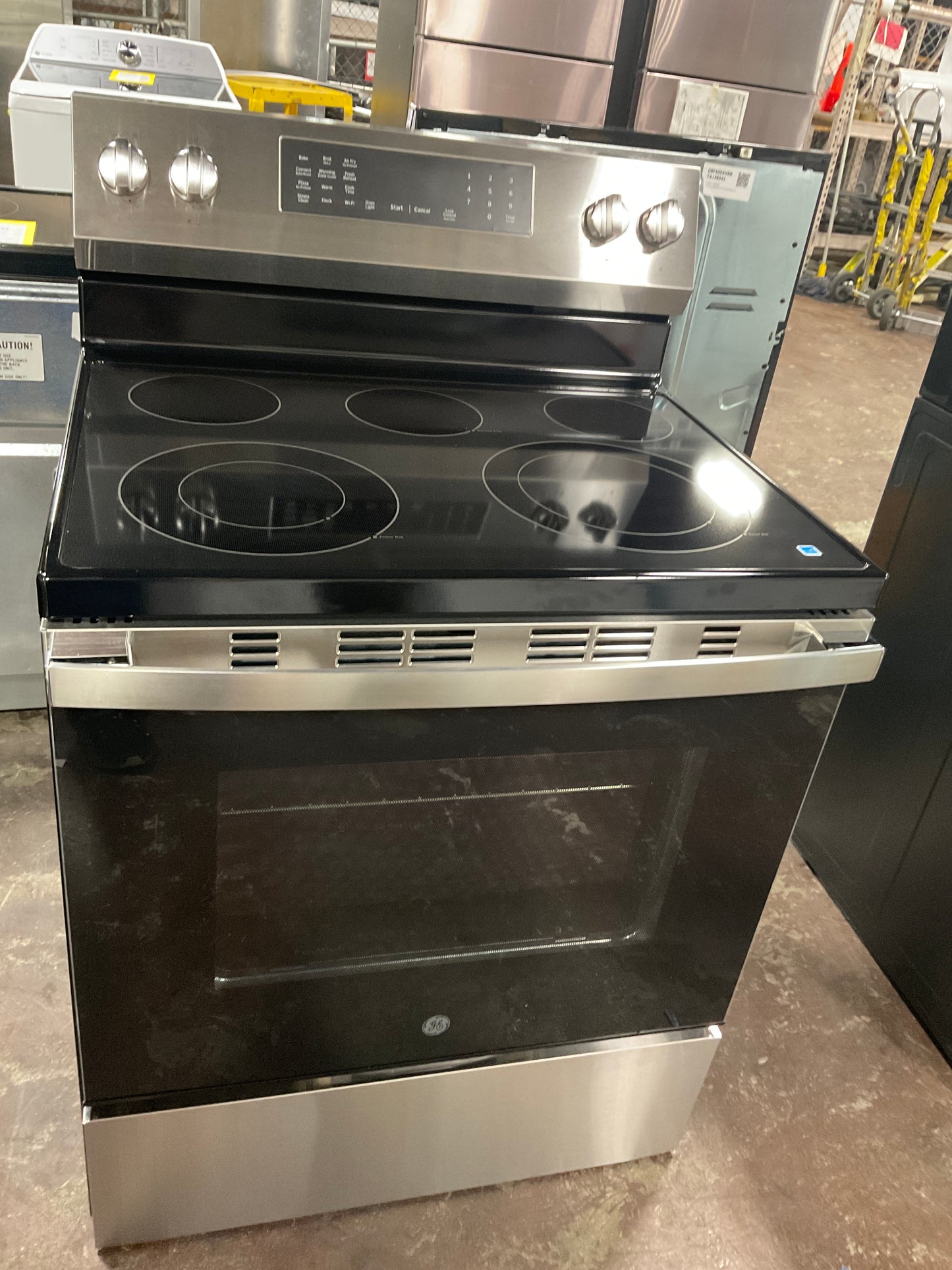 Front view, oven-door closed