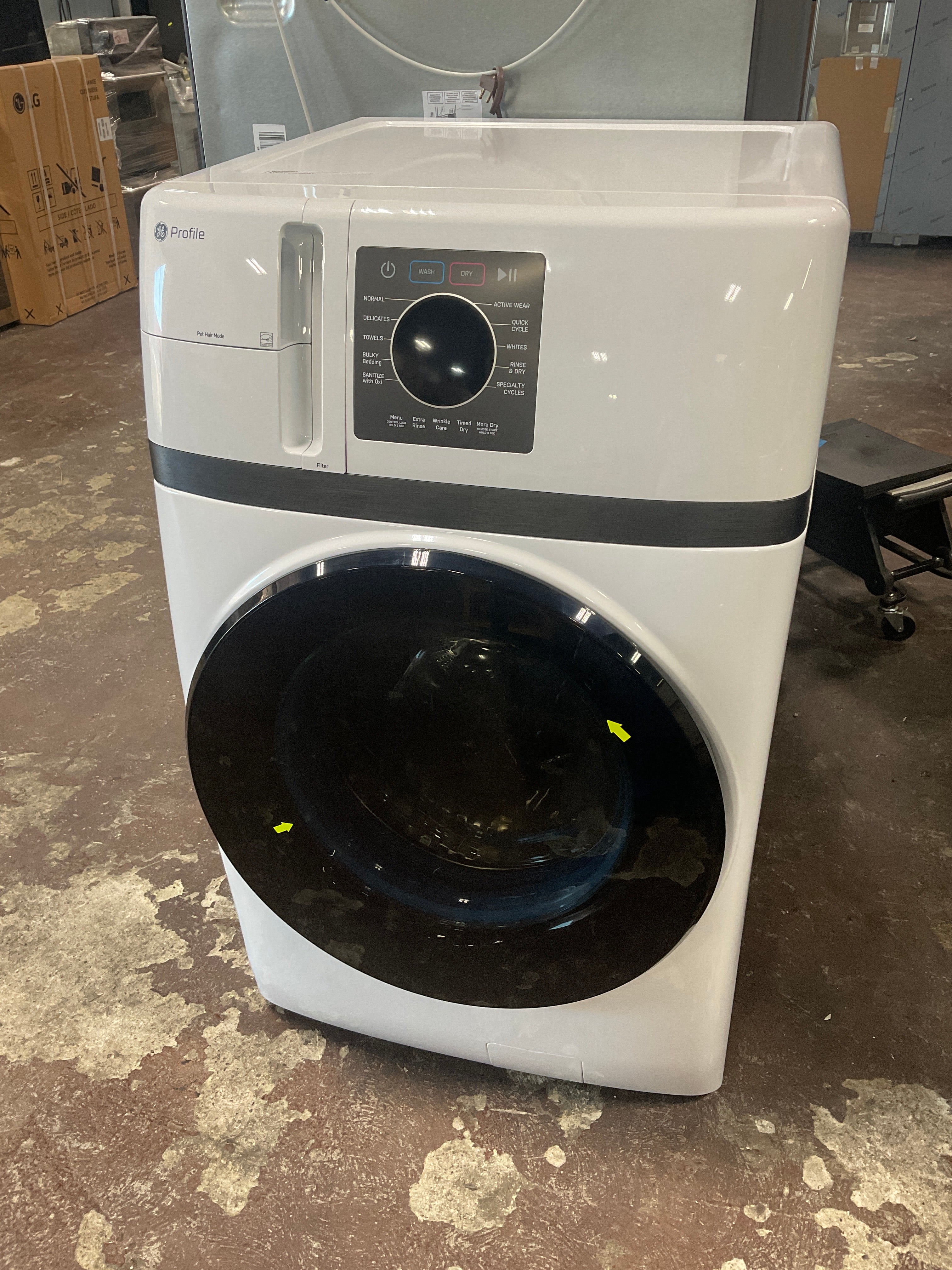 Front view, doors closed