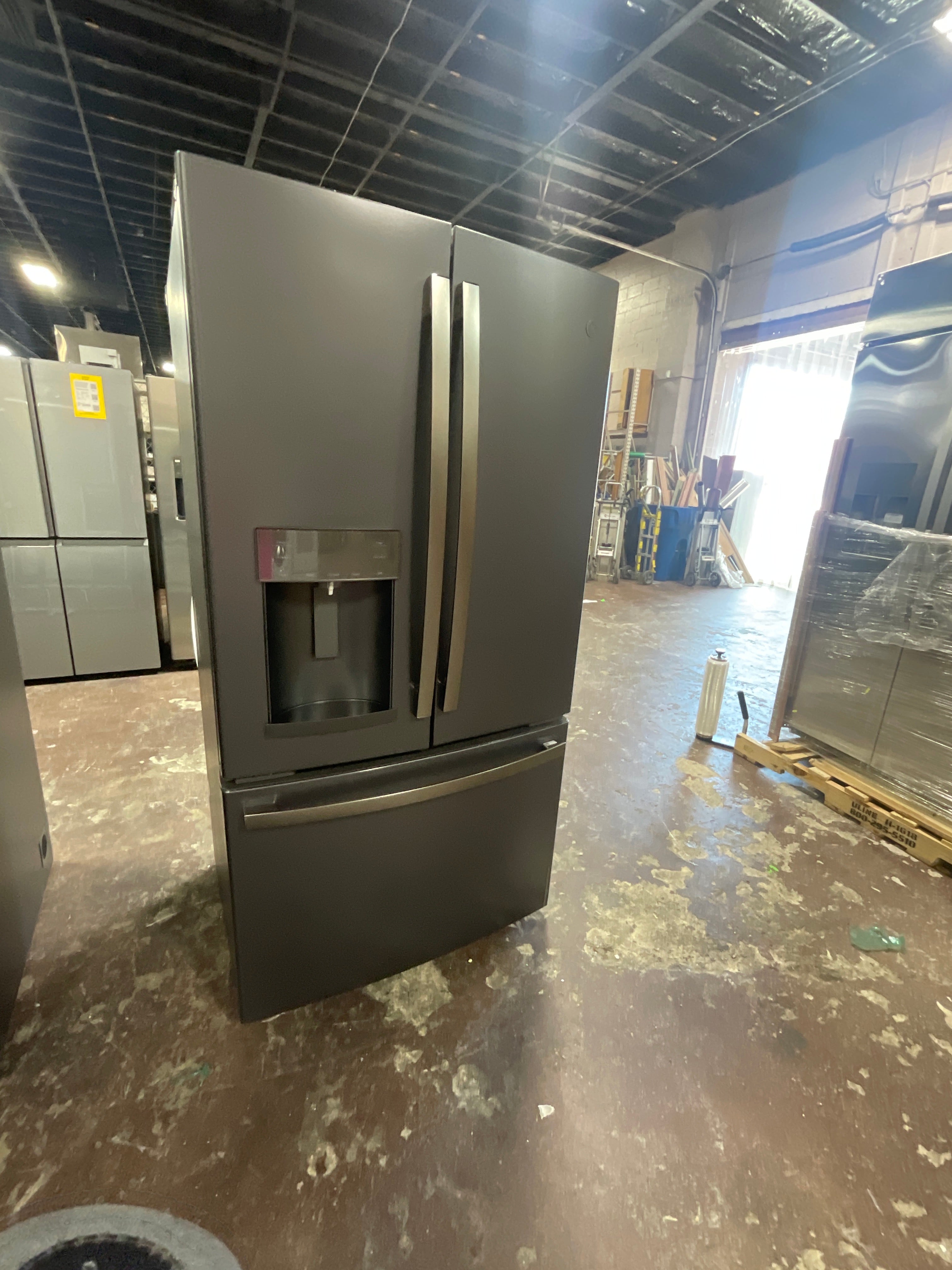 Front view, door closed