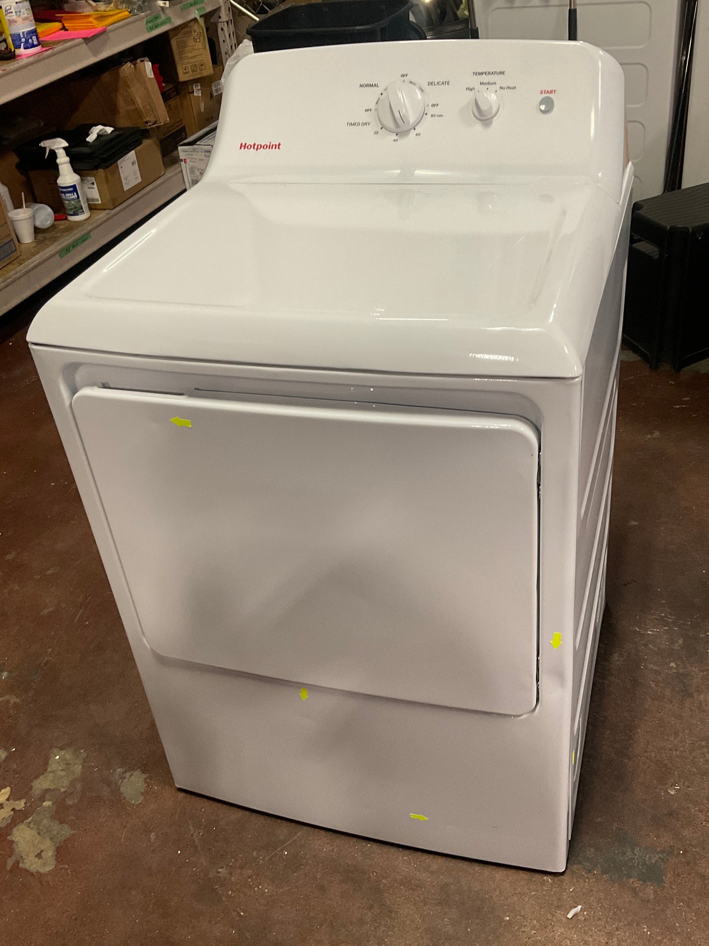 Front view, door closed