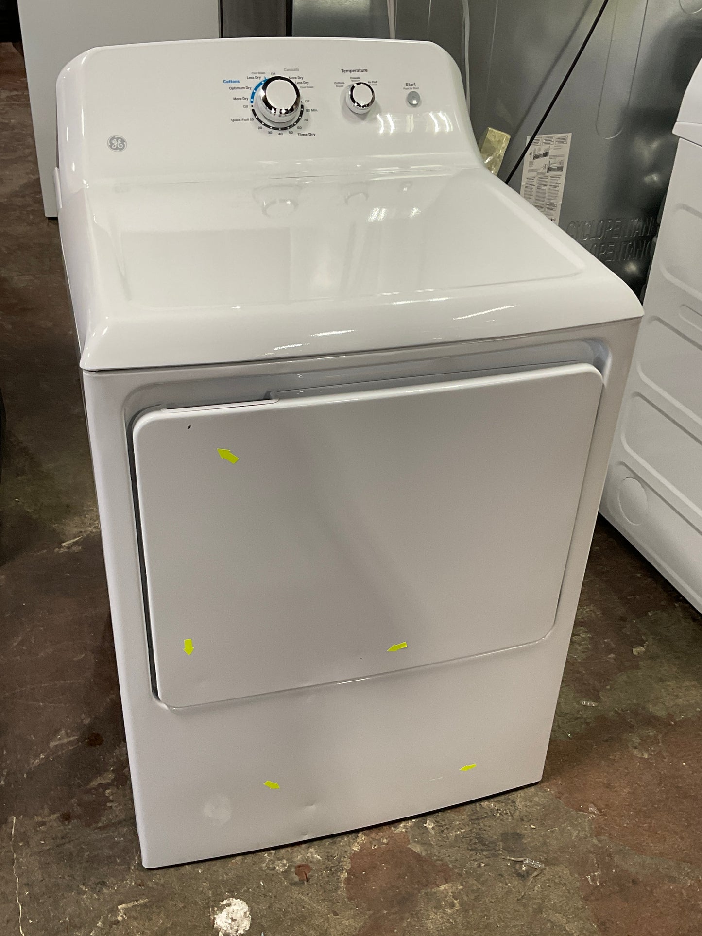 Front view, door closed