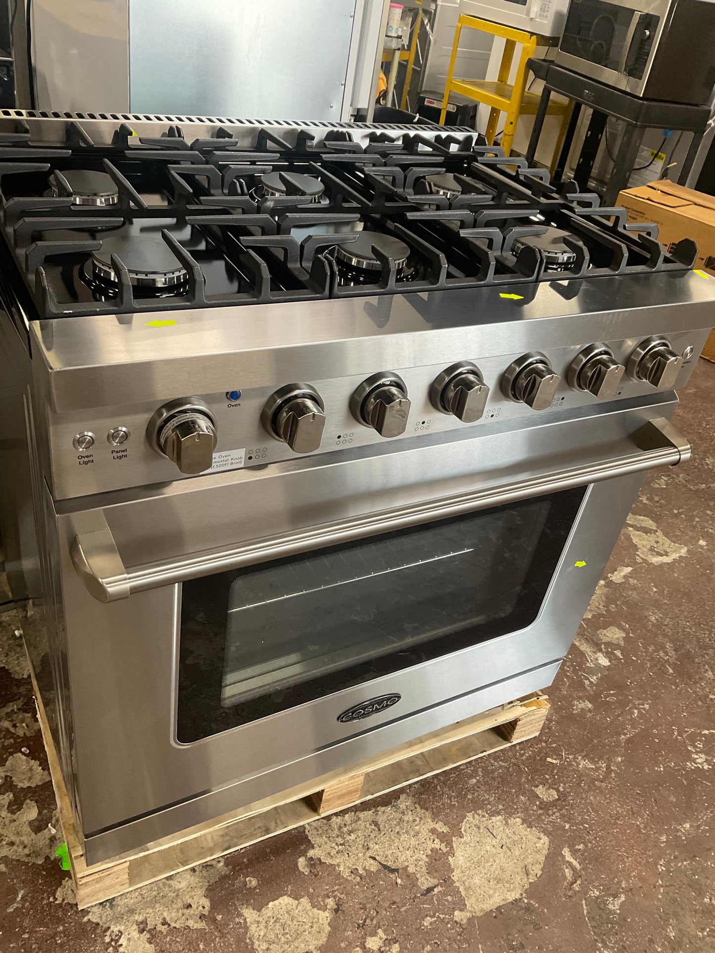 Front view, oven-door closed