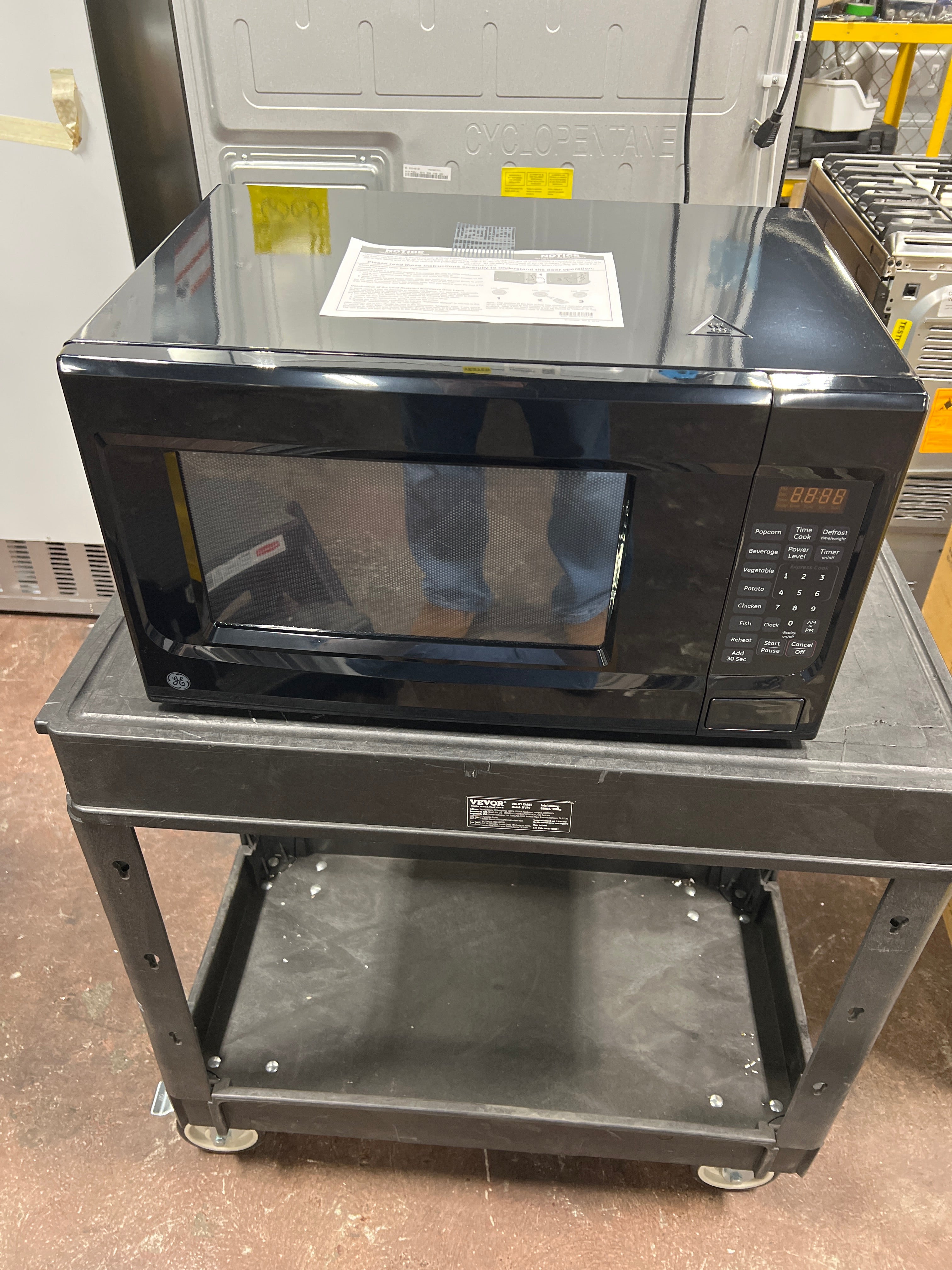 Front view, door closed