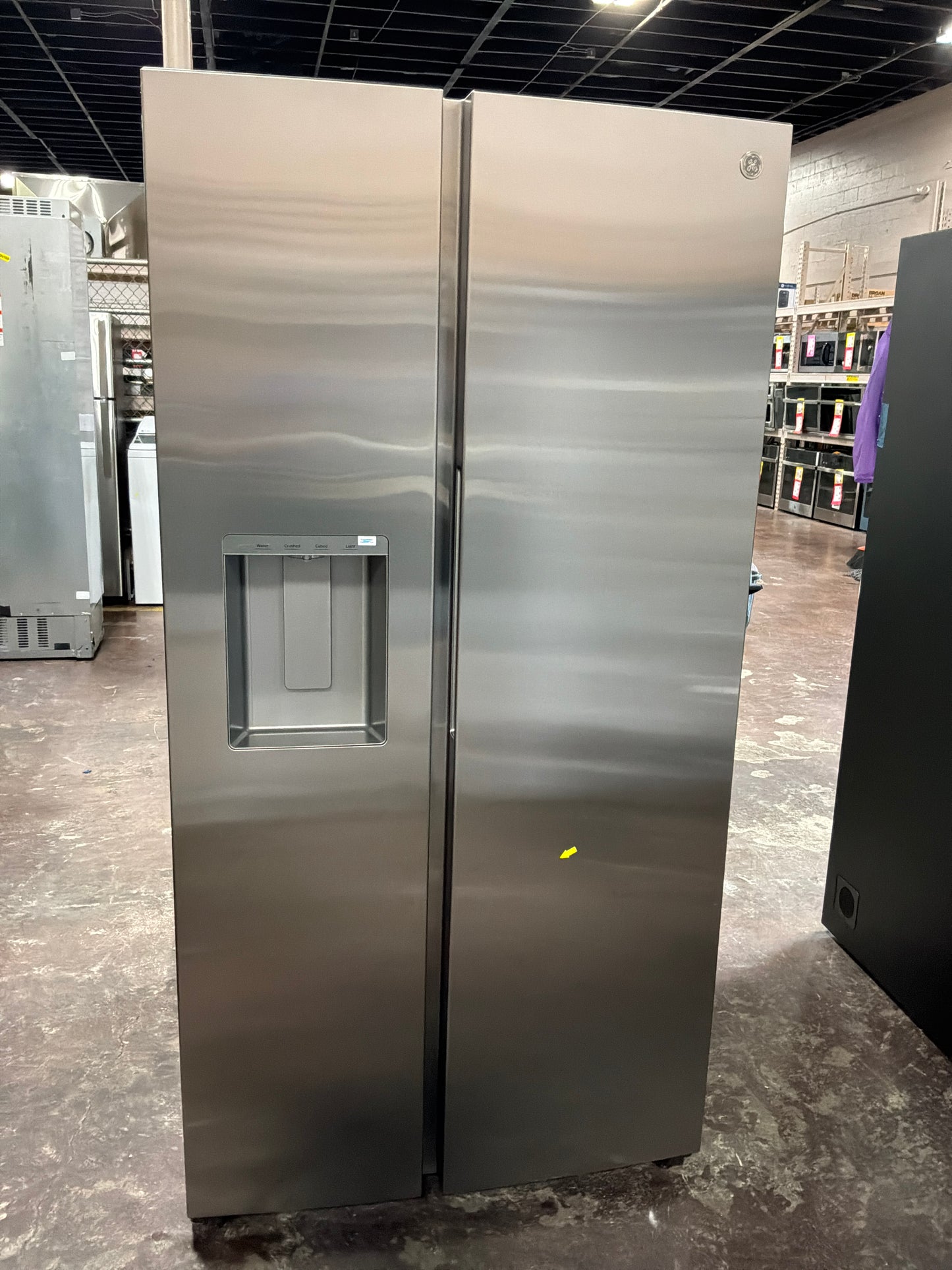 Front view, door closed