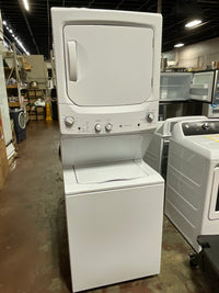GE Unitized Spacemaker® 3.8 cu. ft. Capacity Washer with Stainless Steel Basket and 5.9 cu. ft. Capacity Gas Dryer
