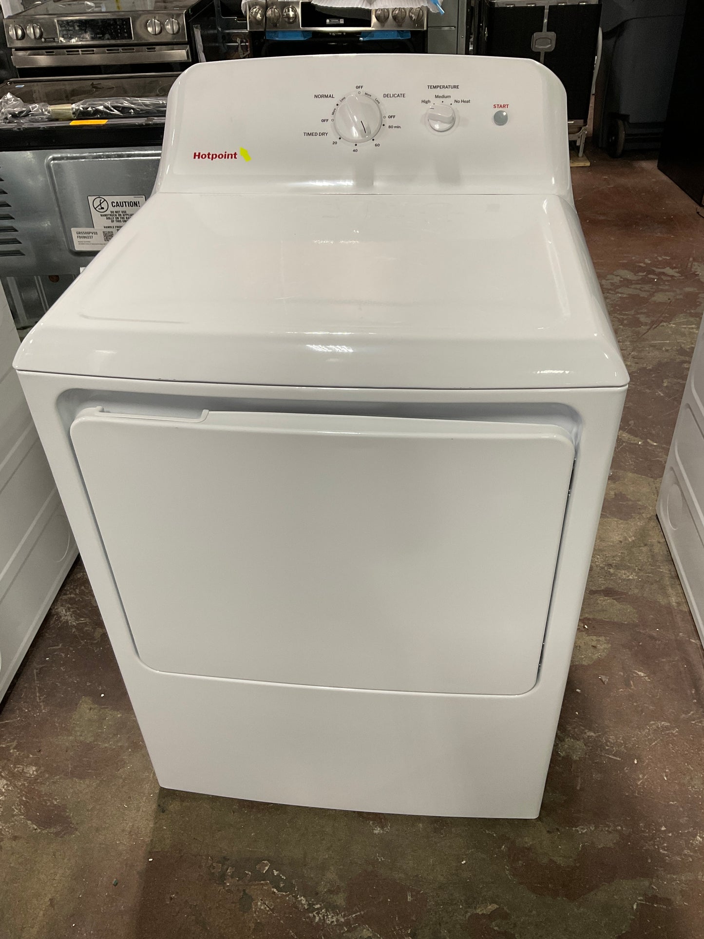 Front view, door closed