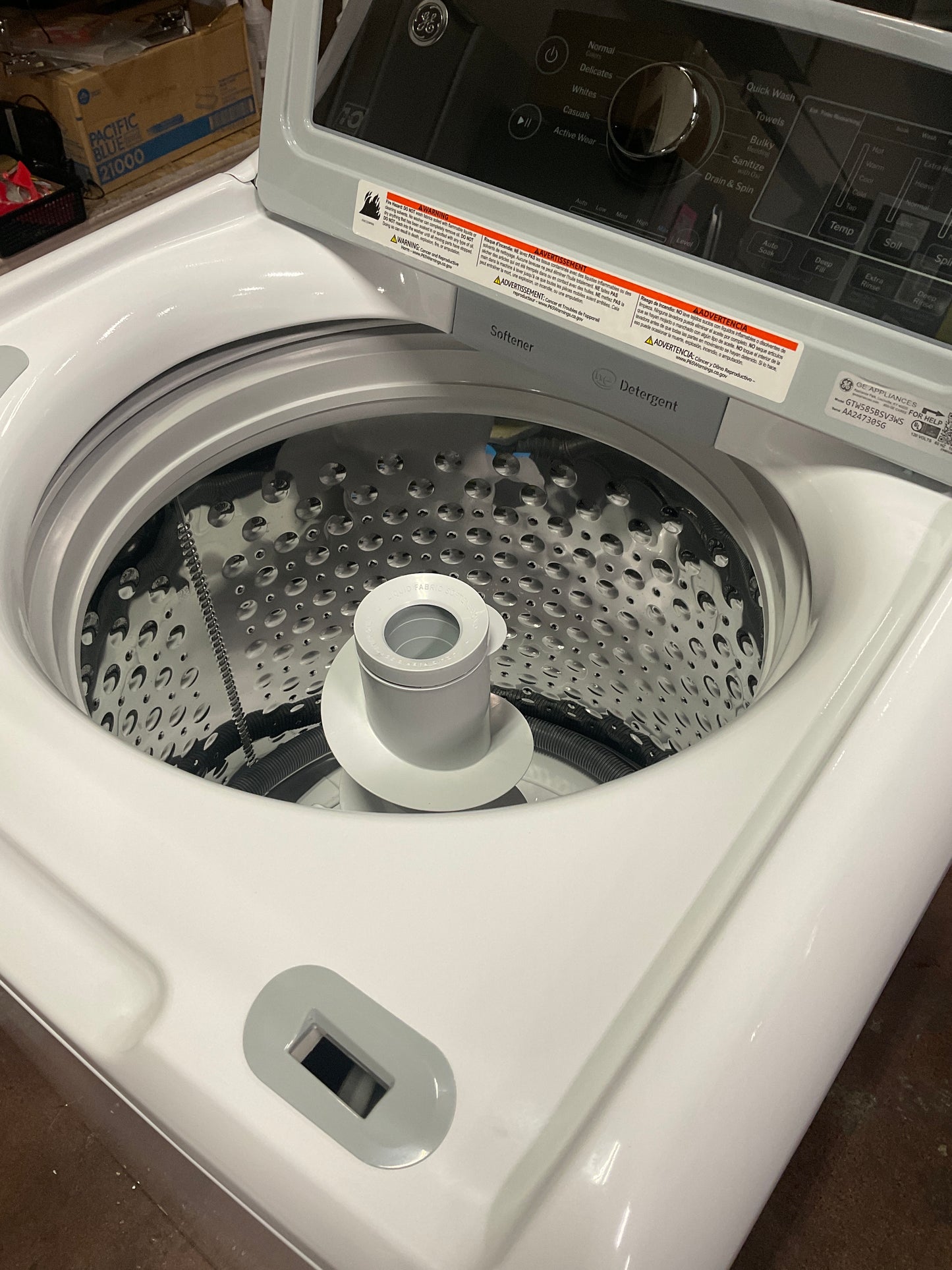 Front view, door open