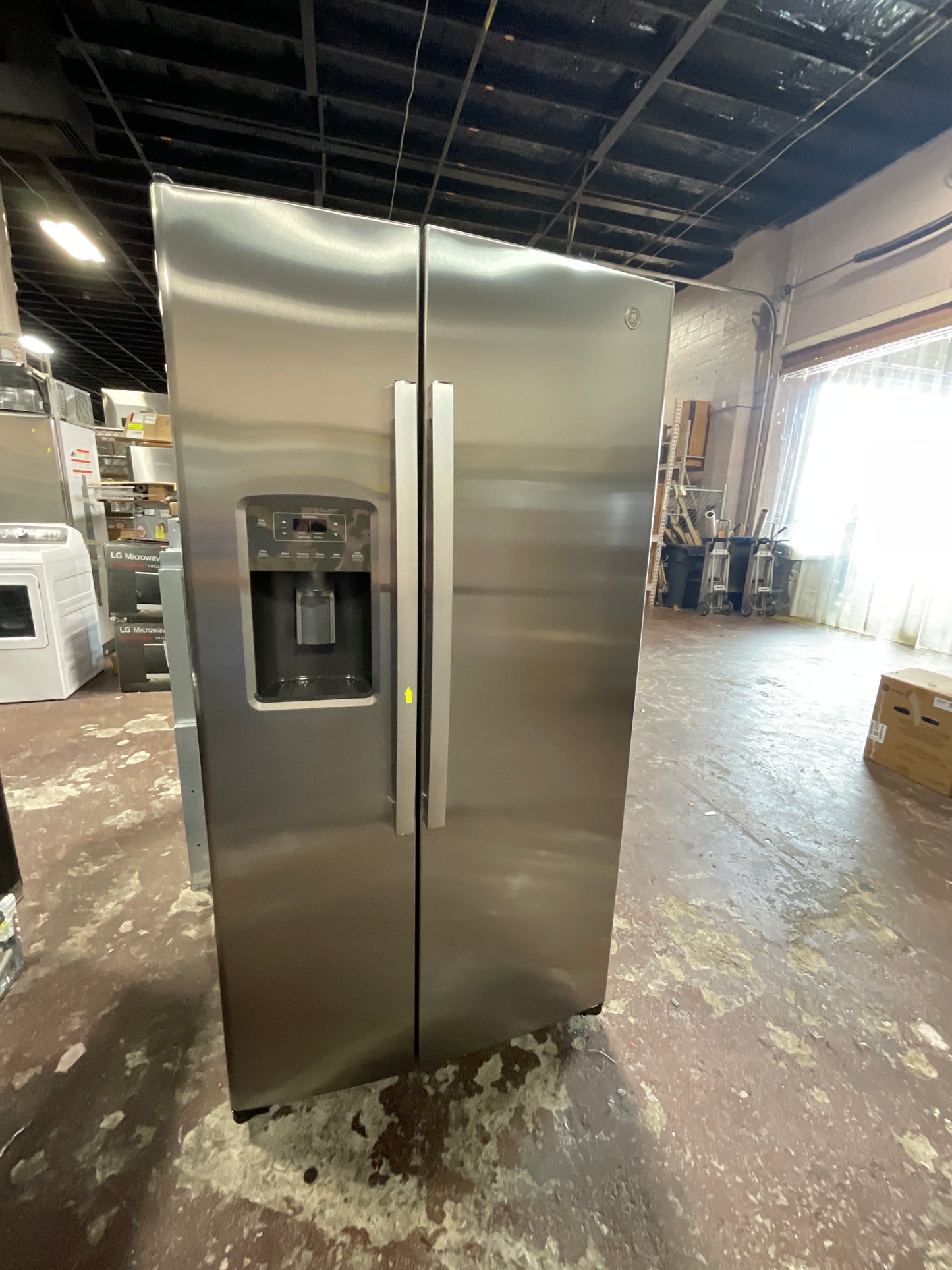 Front view, door closed