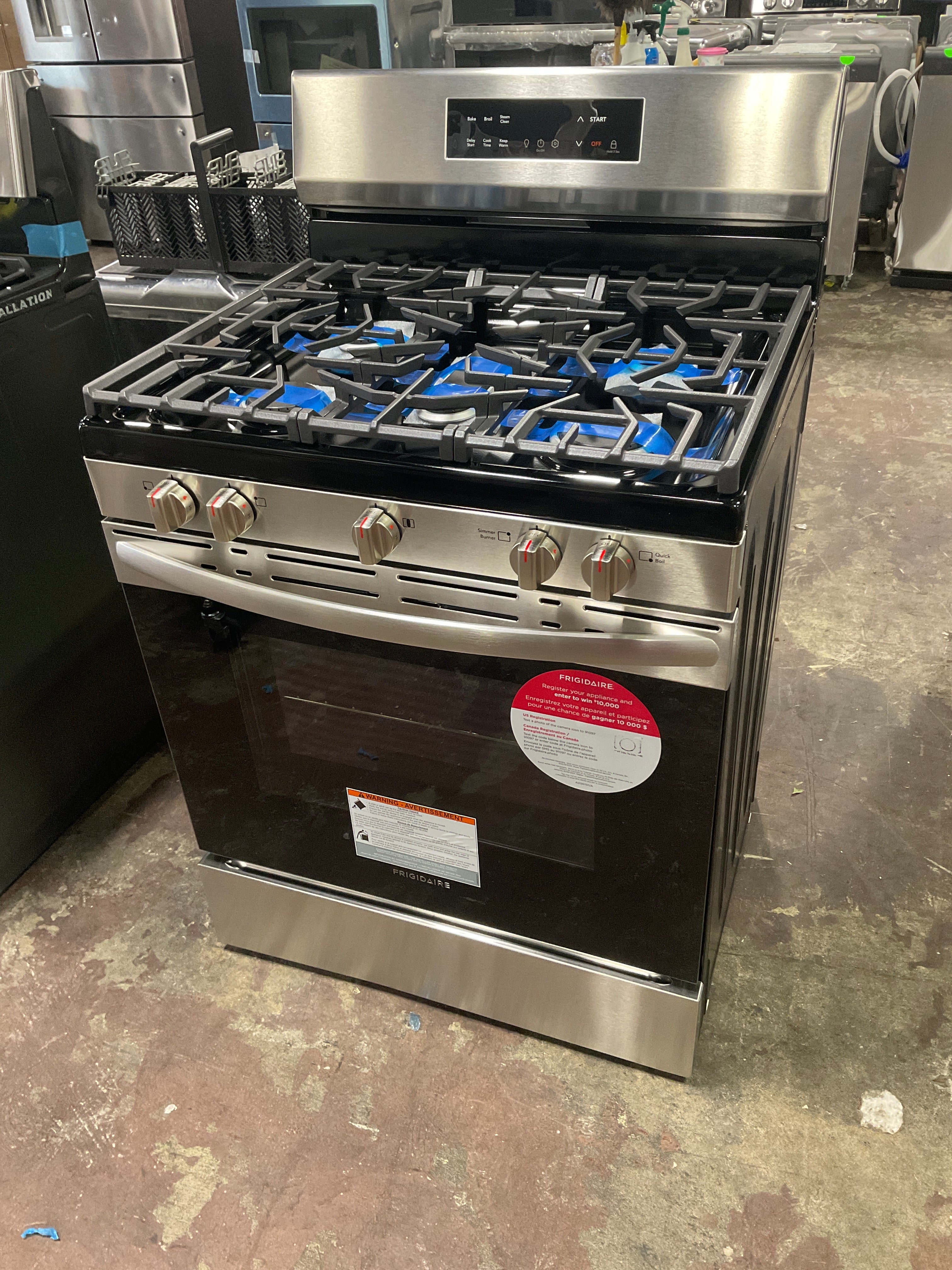 Front view, oven-door closed