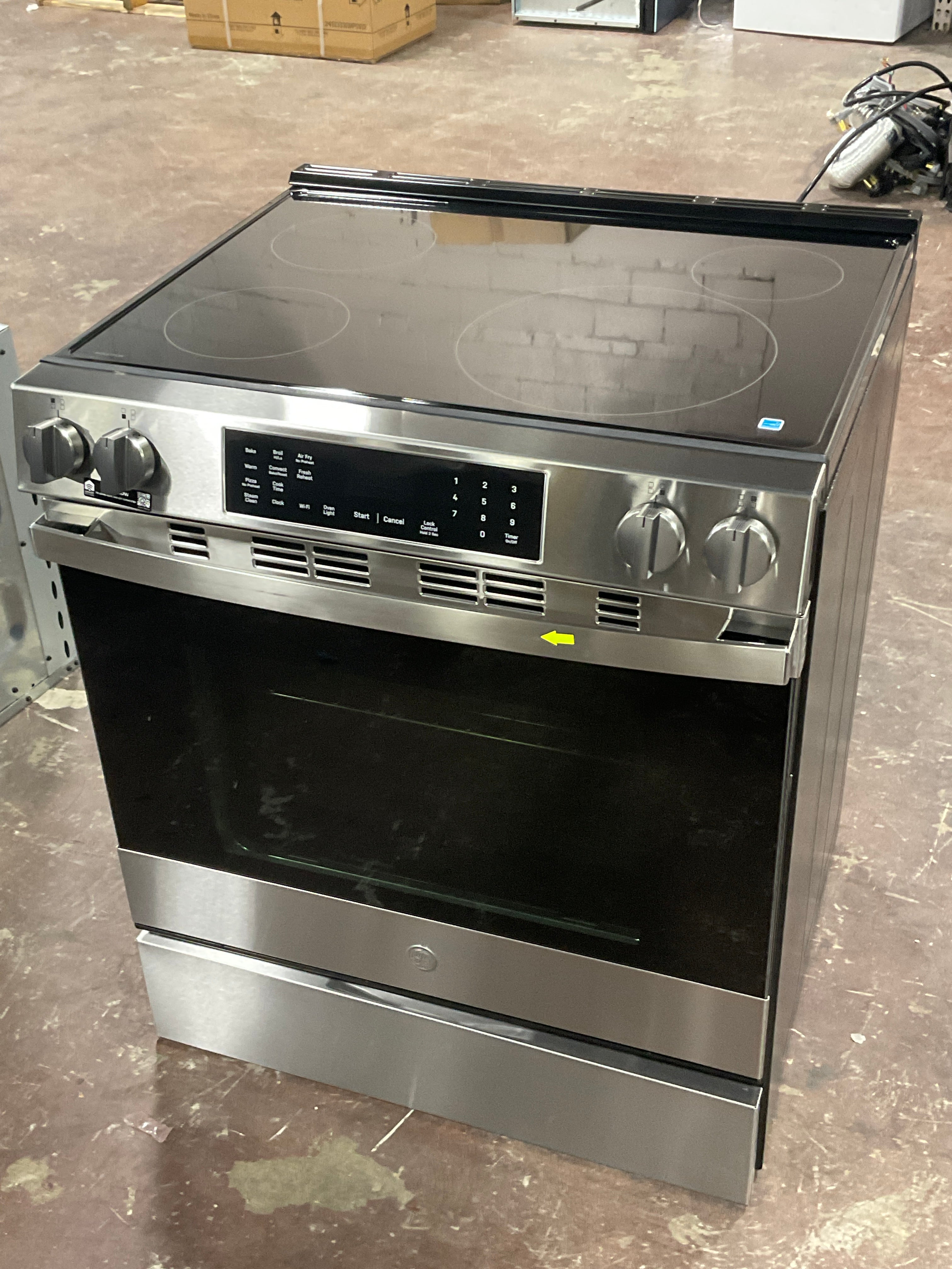 Front view, oven-door closed