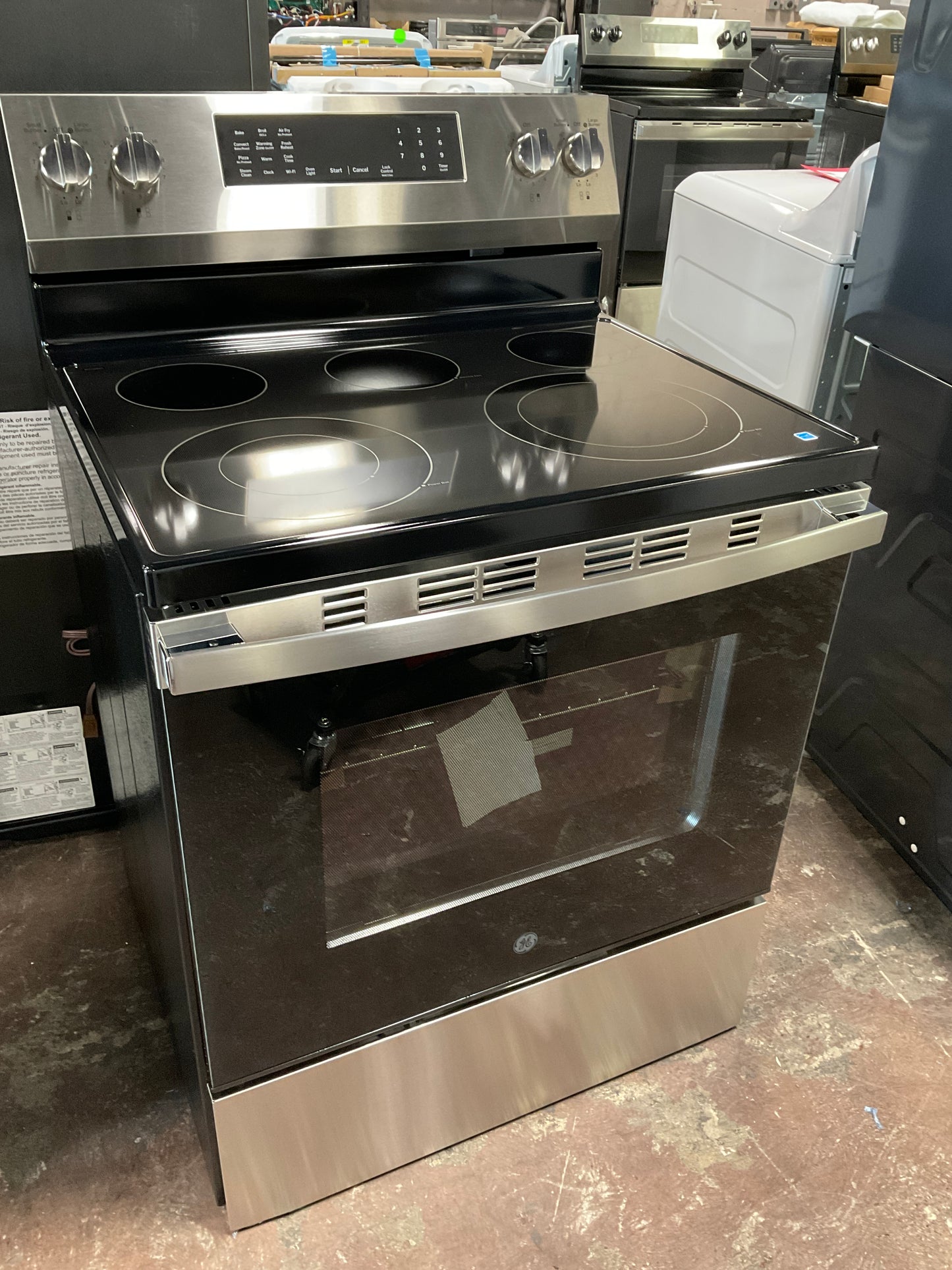 Front view, oven-door closed