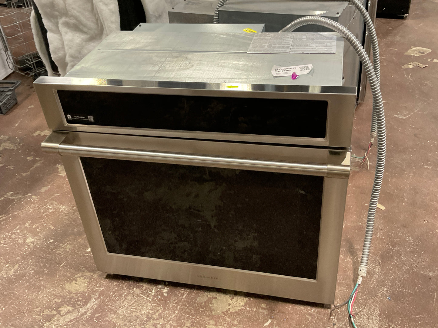 Front view, door closed