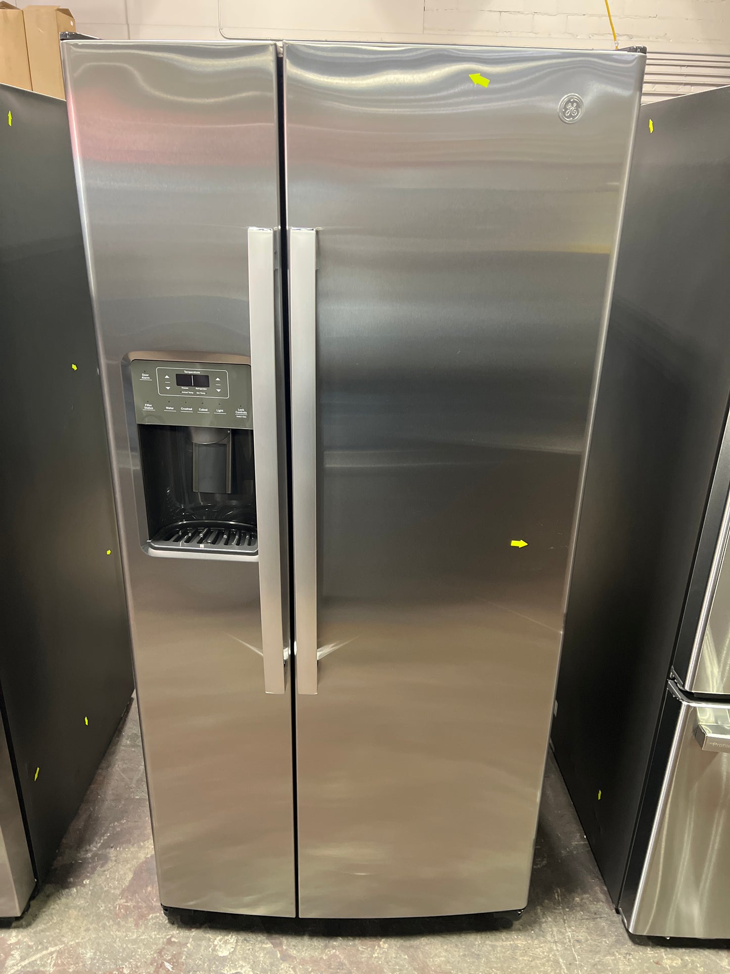 Front view, door closed