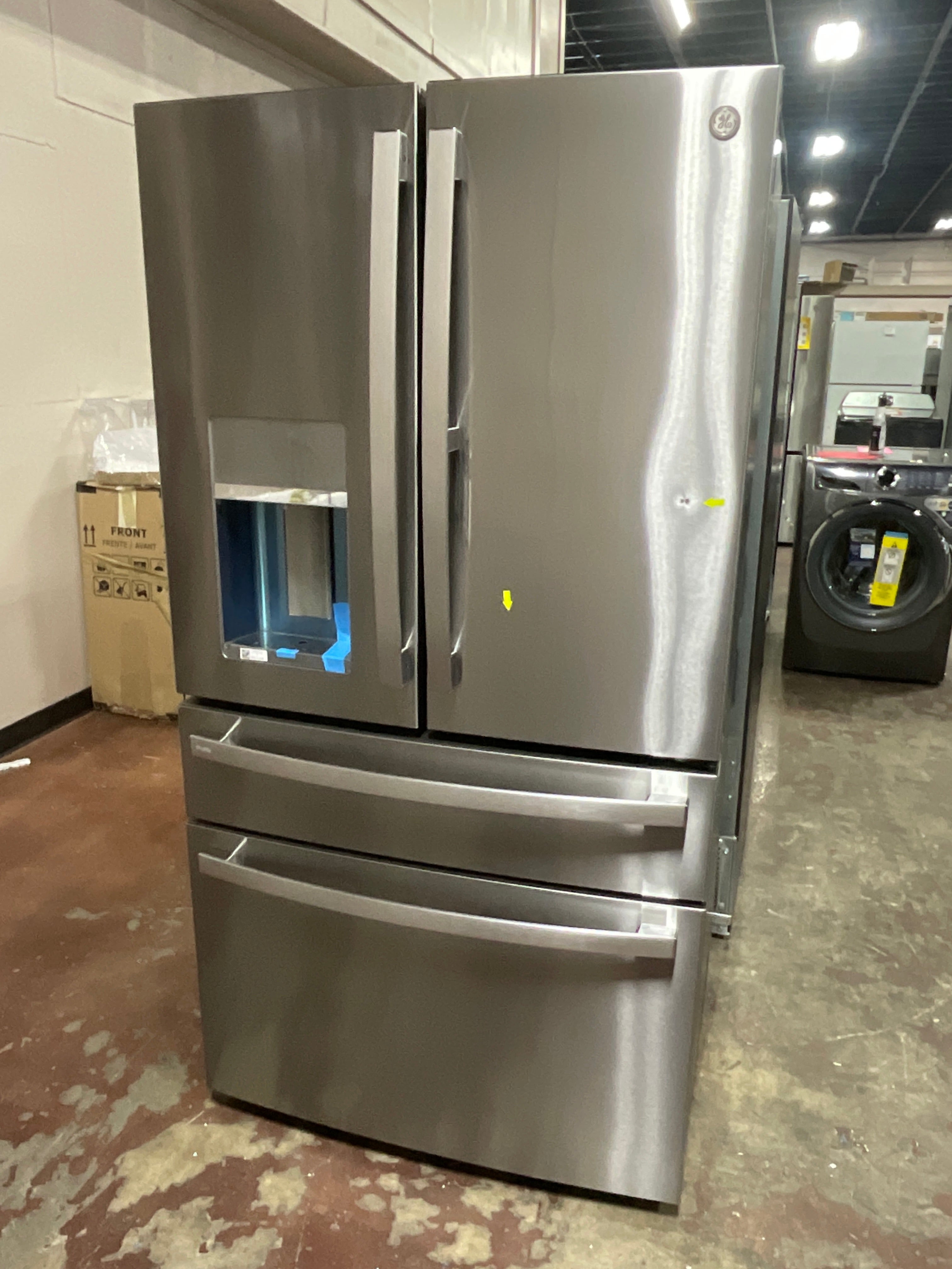 Front view, door closed