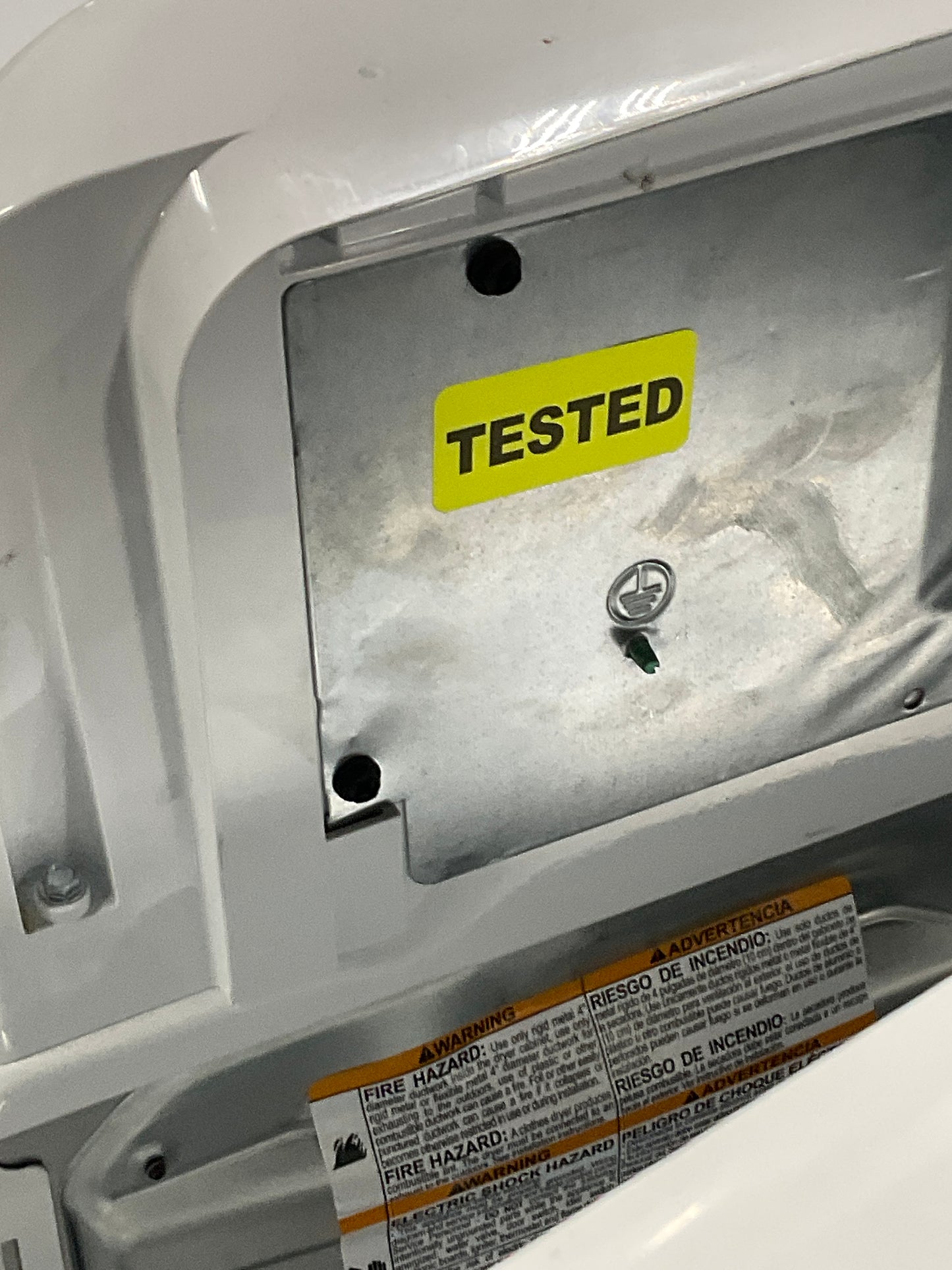 Front view, door closed