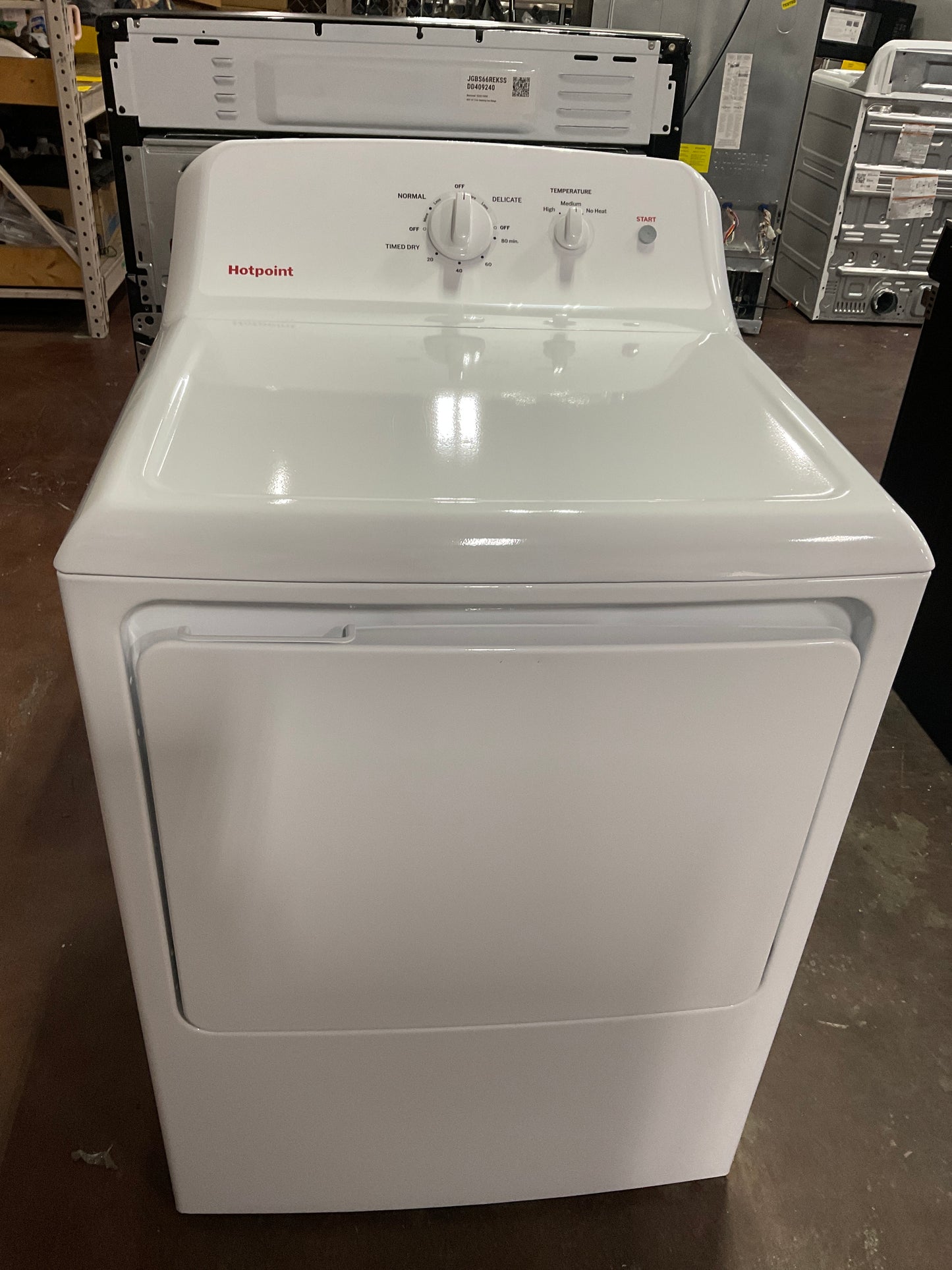 Front view, door closed