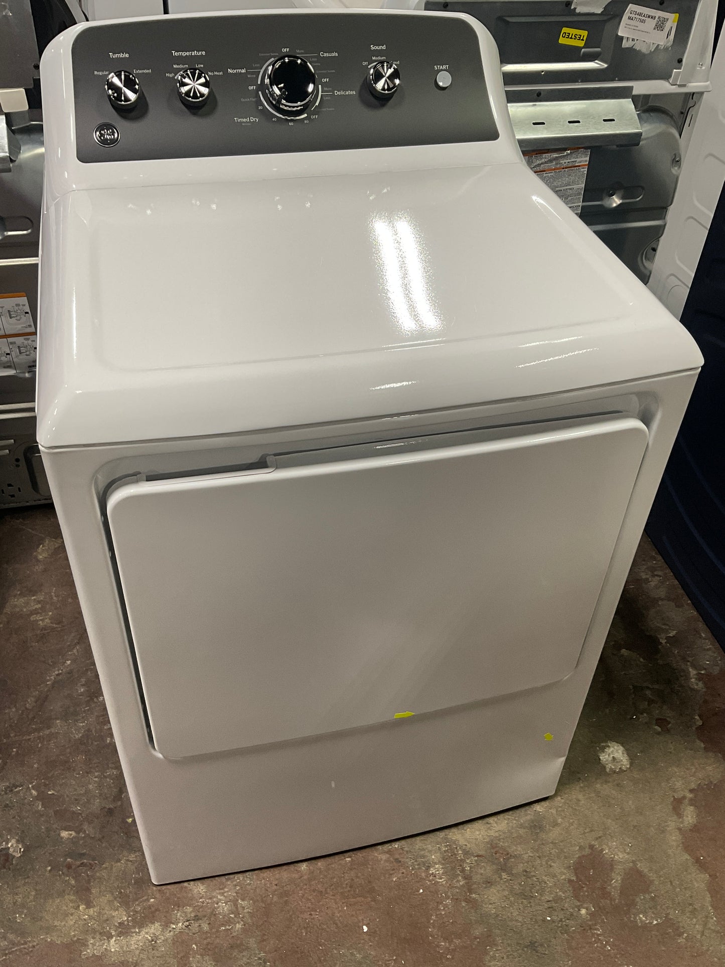 Front view, door closed