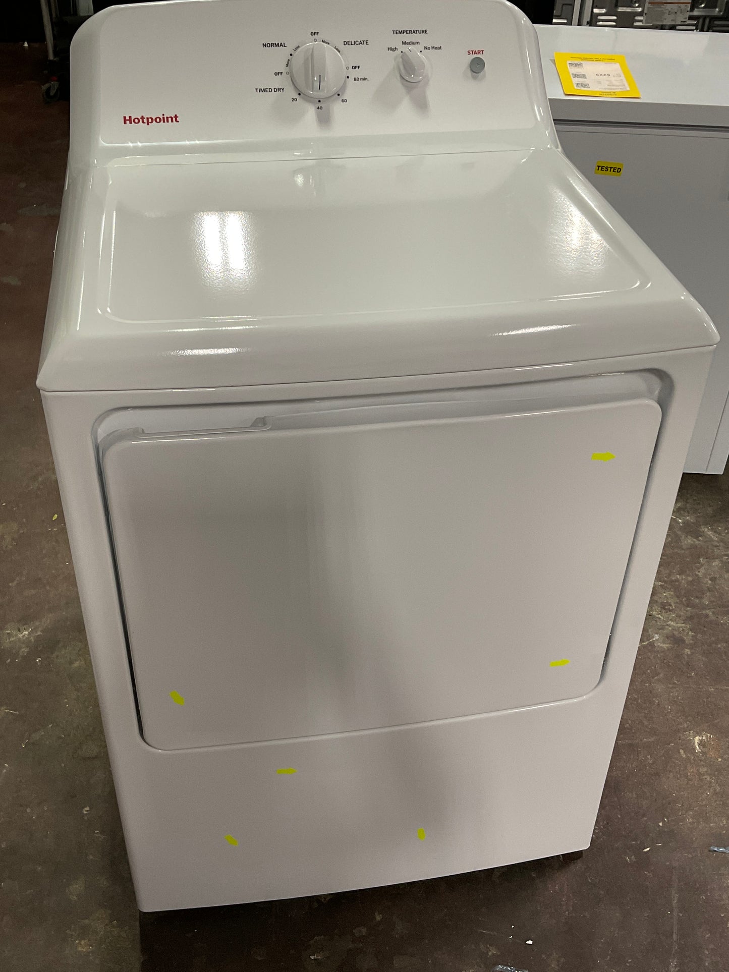 Front view, door closed