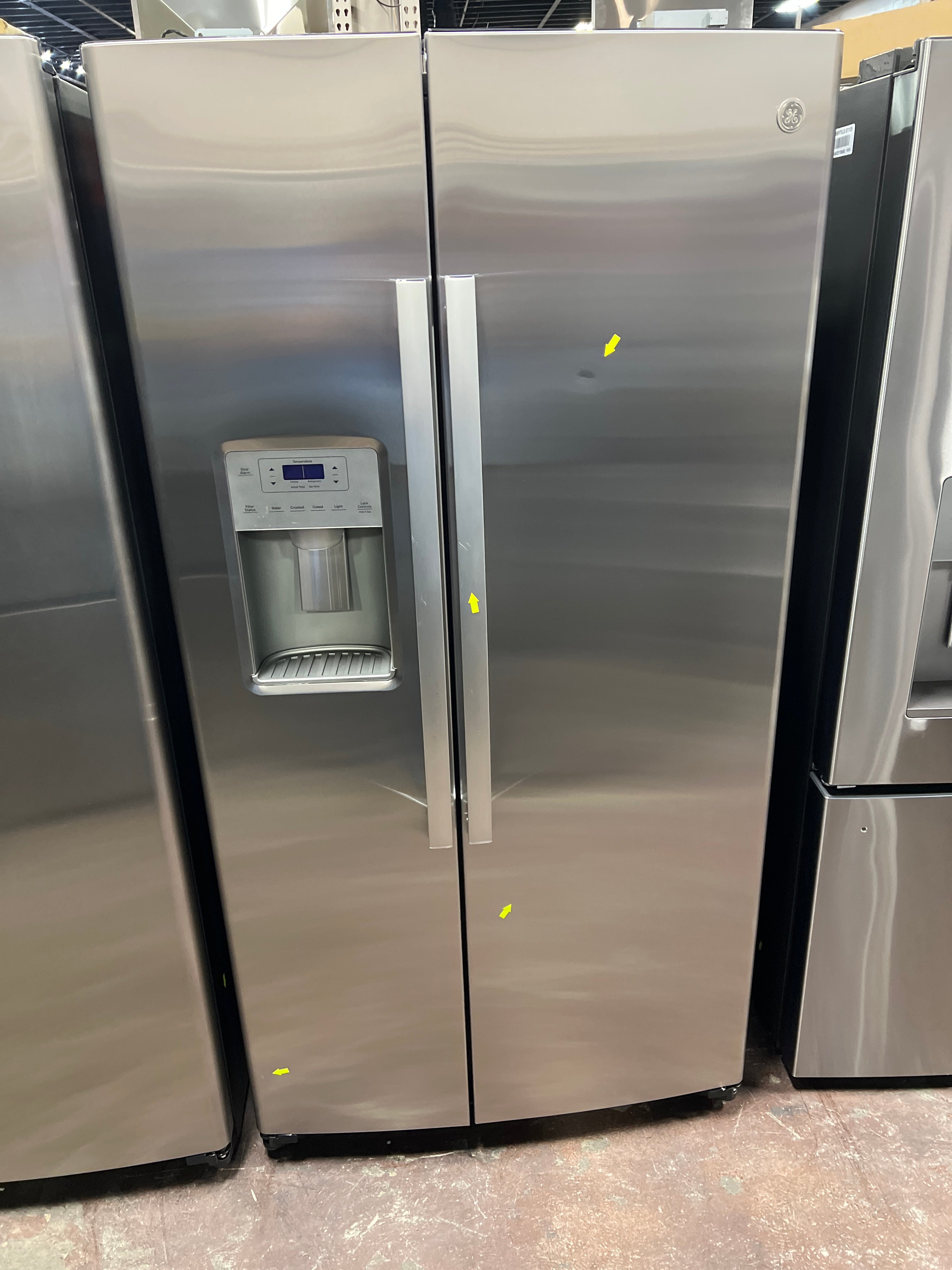 Front view, door closed