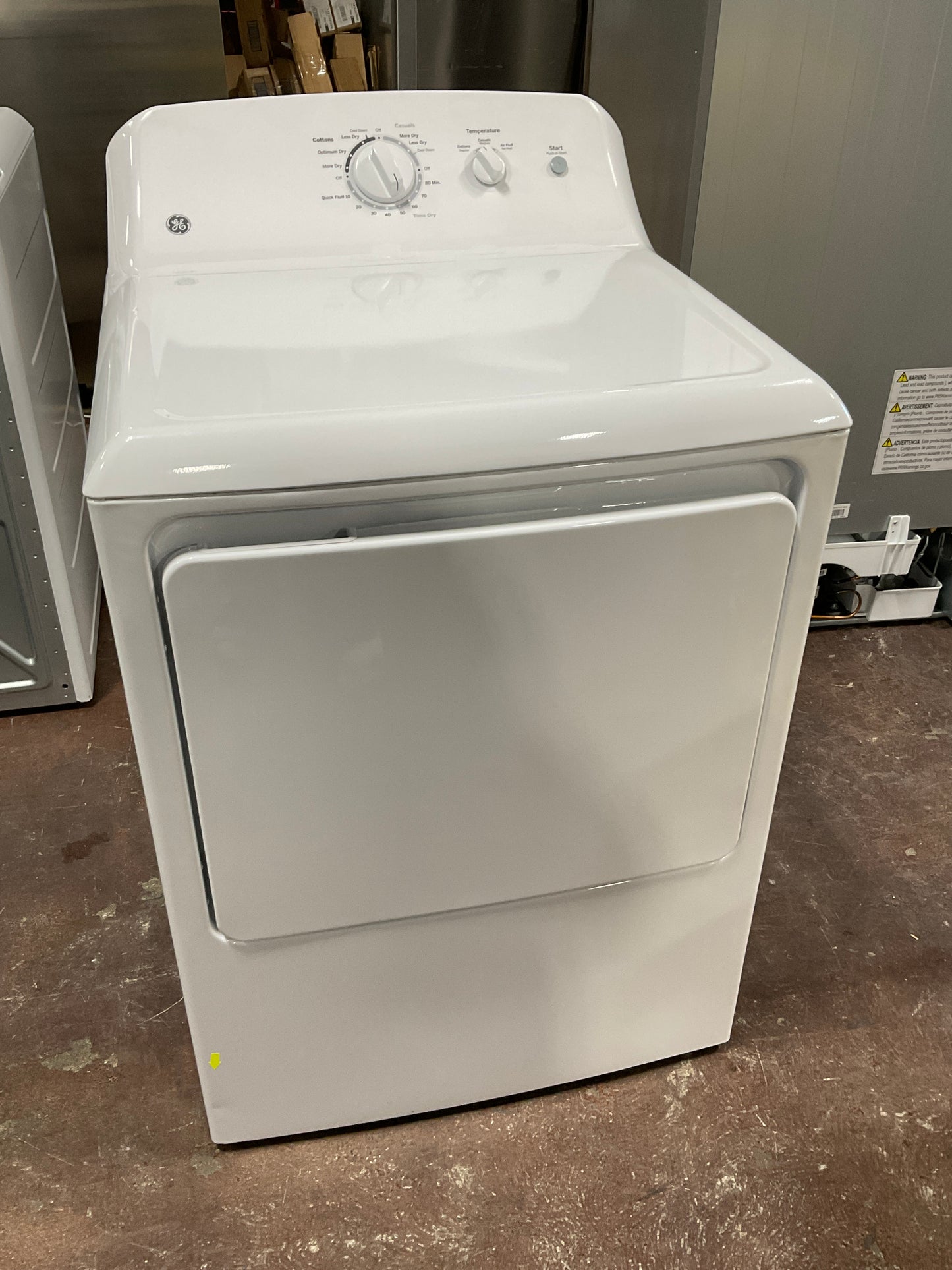 Front view, door closed