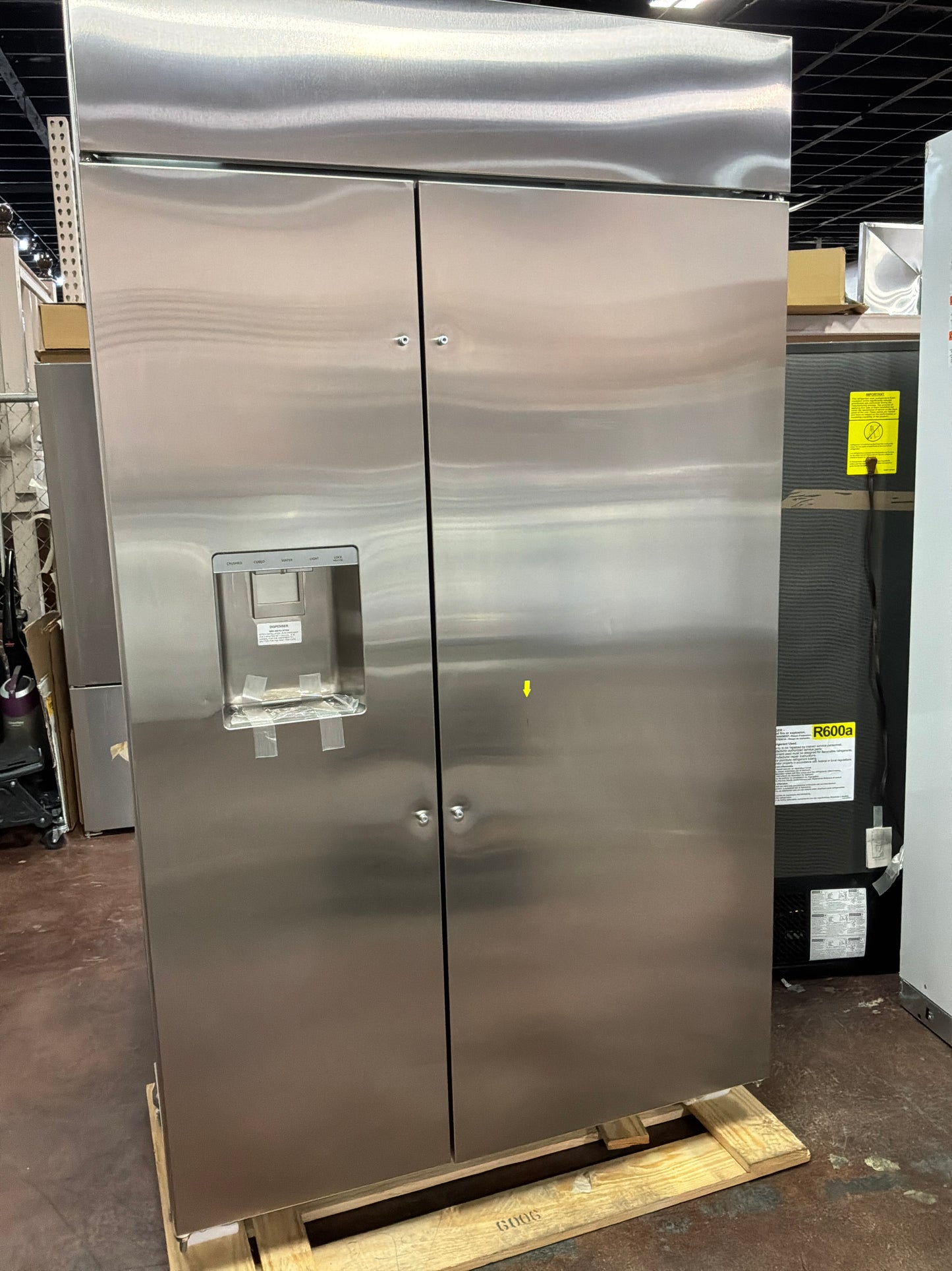 Front view, door closed