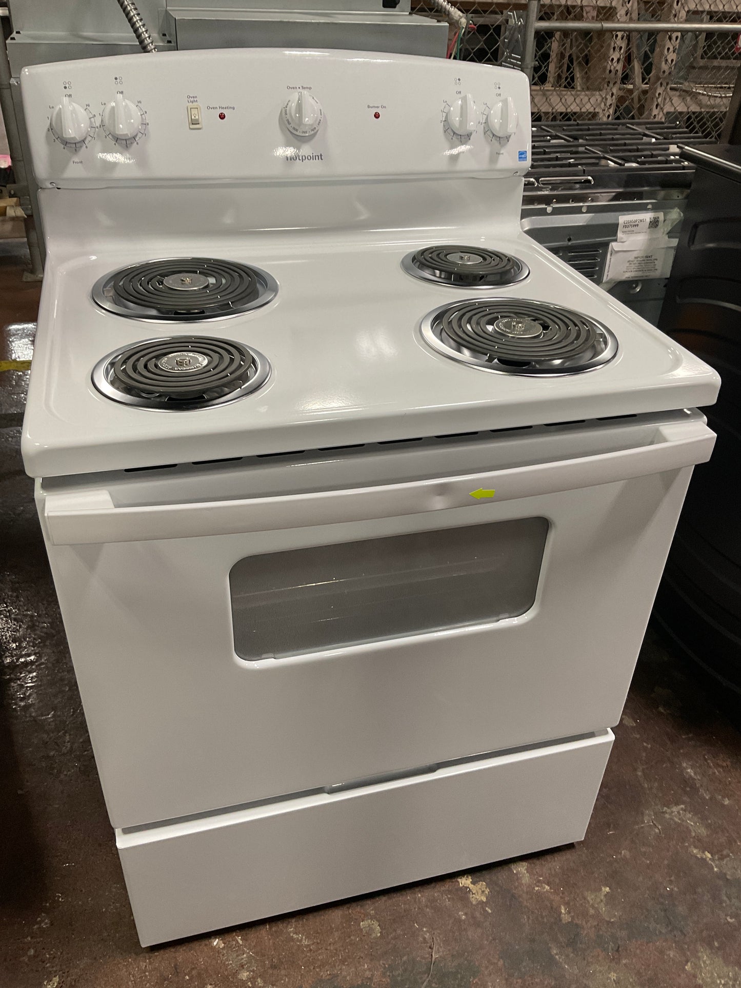 Front view, oven-door closed