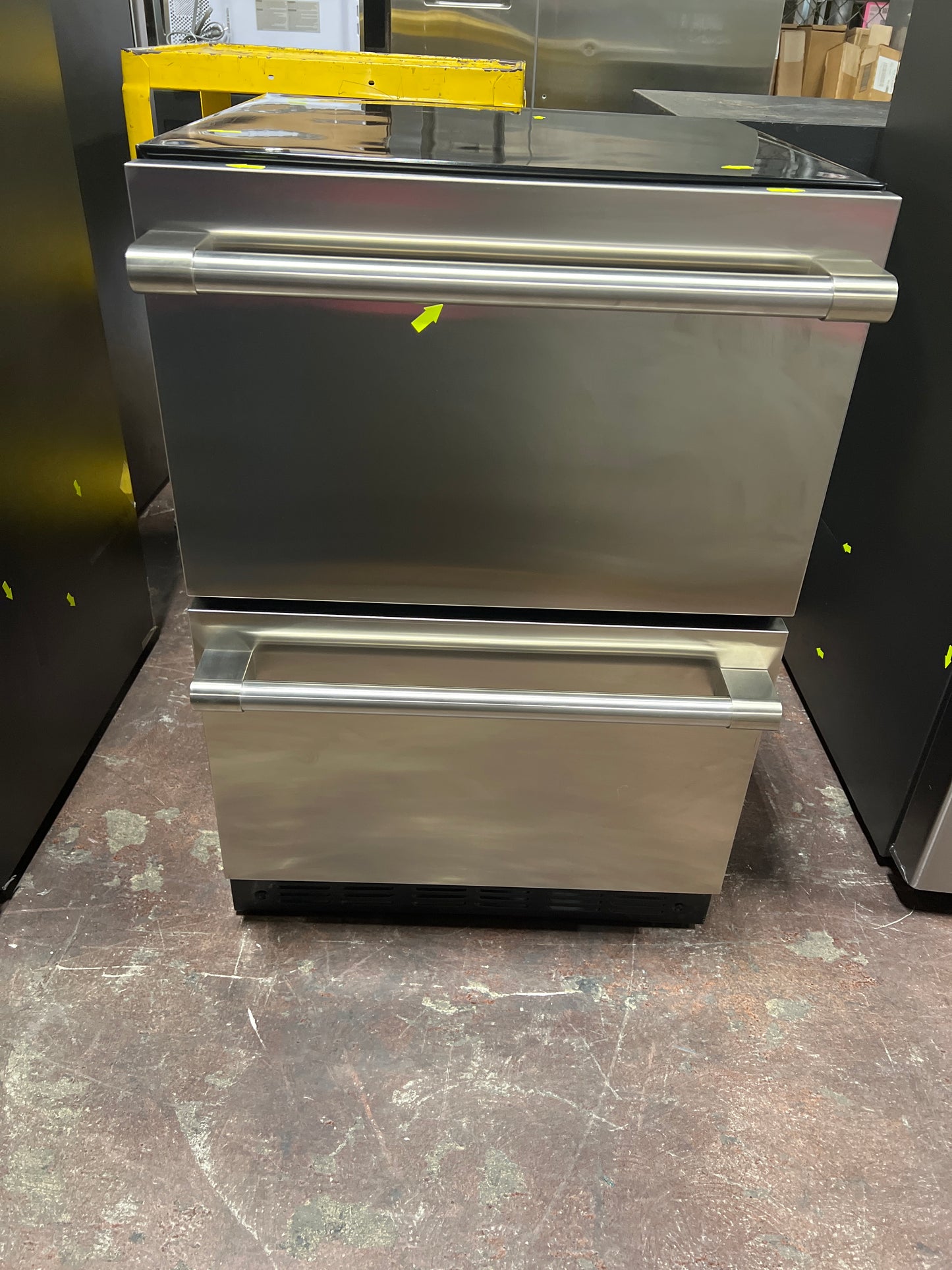 Front view, door closed