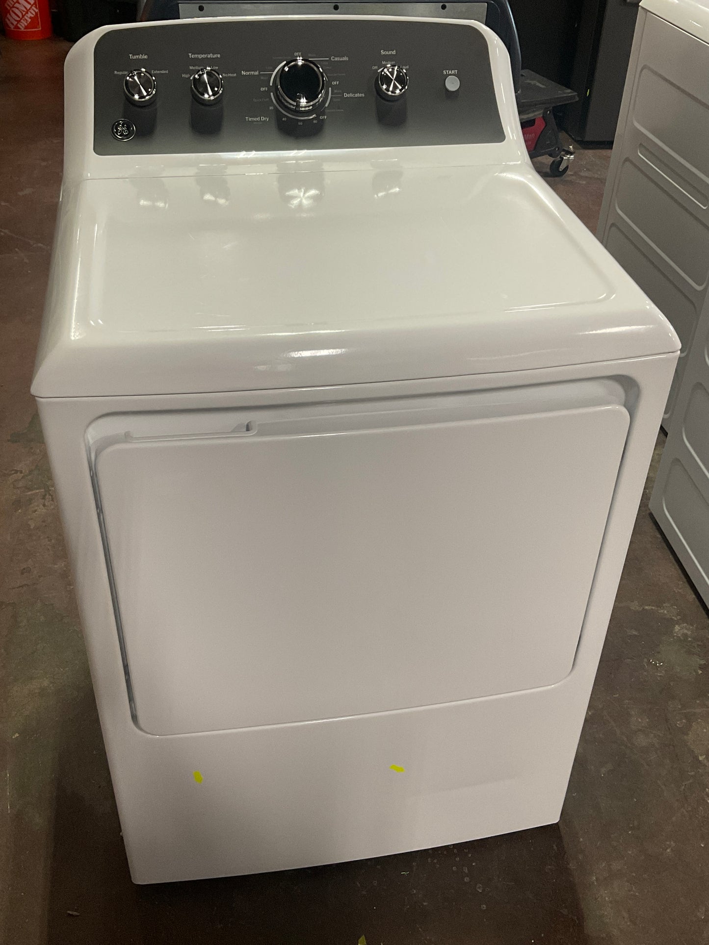 Front view, door closed