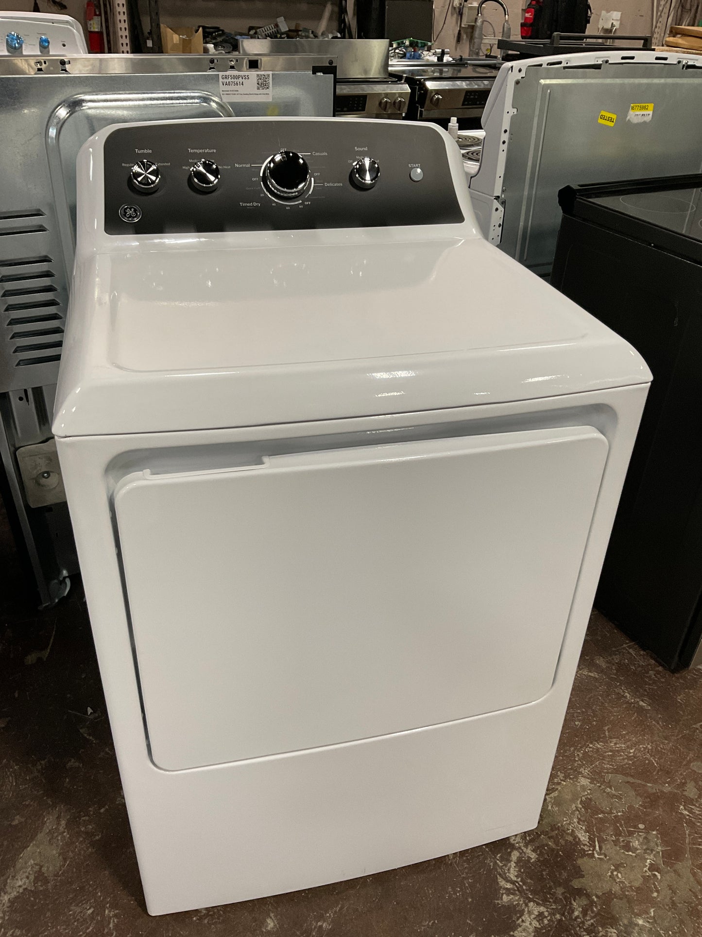 Front view, door closed