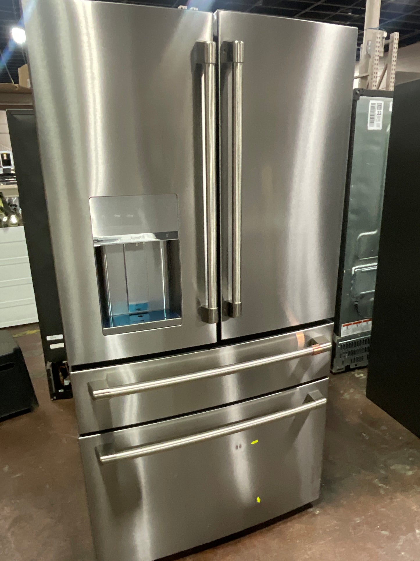 Front view, door closed