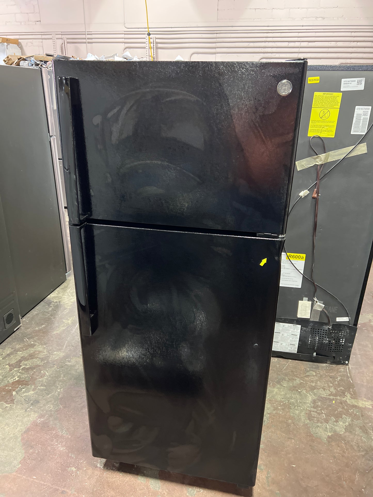 Front view, door closed