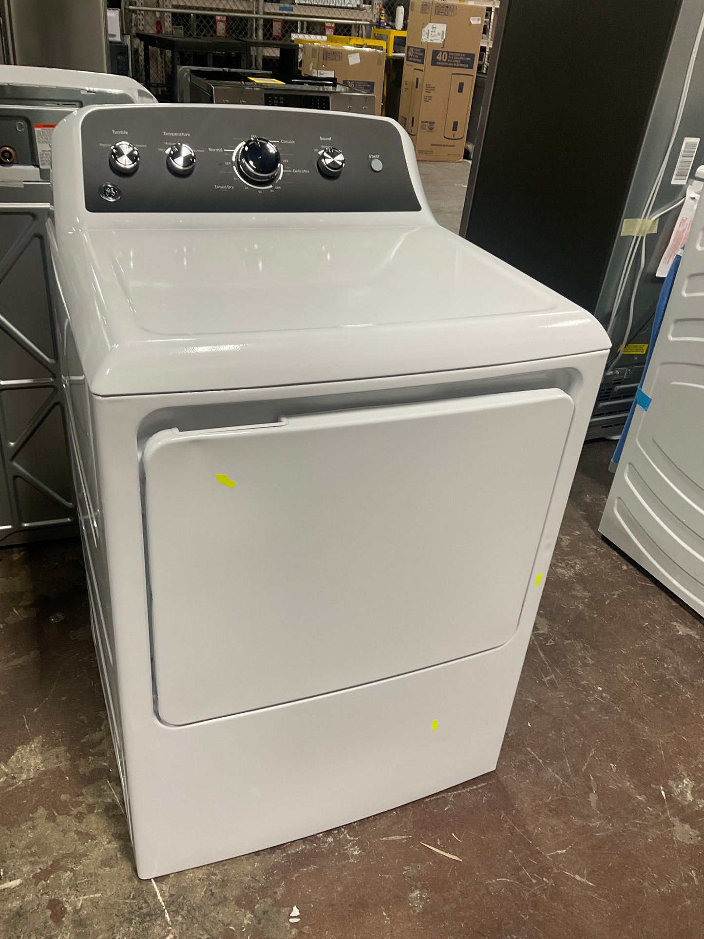 Front view, door closed