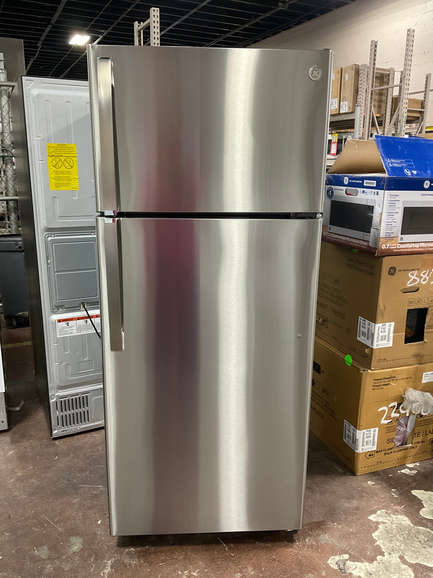 Front view, door closed