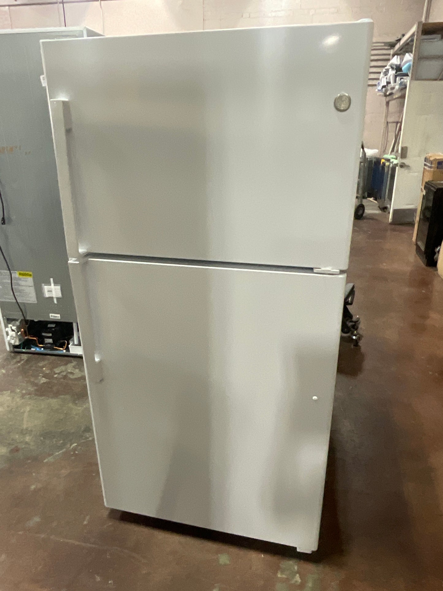 Front view, door closed