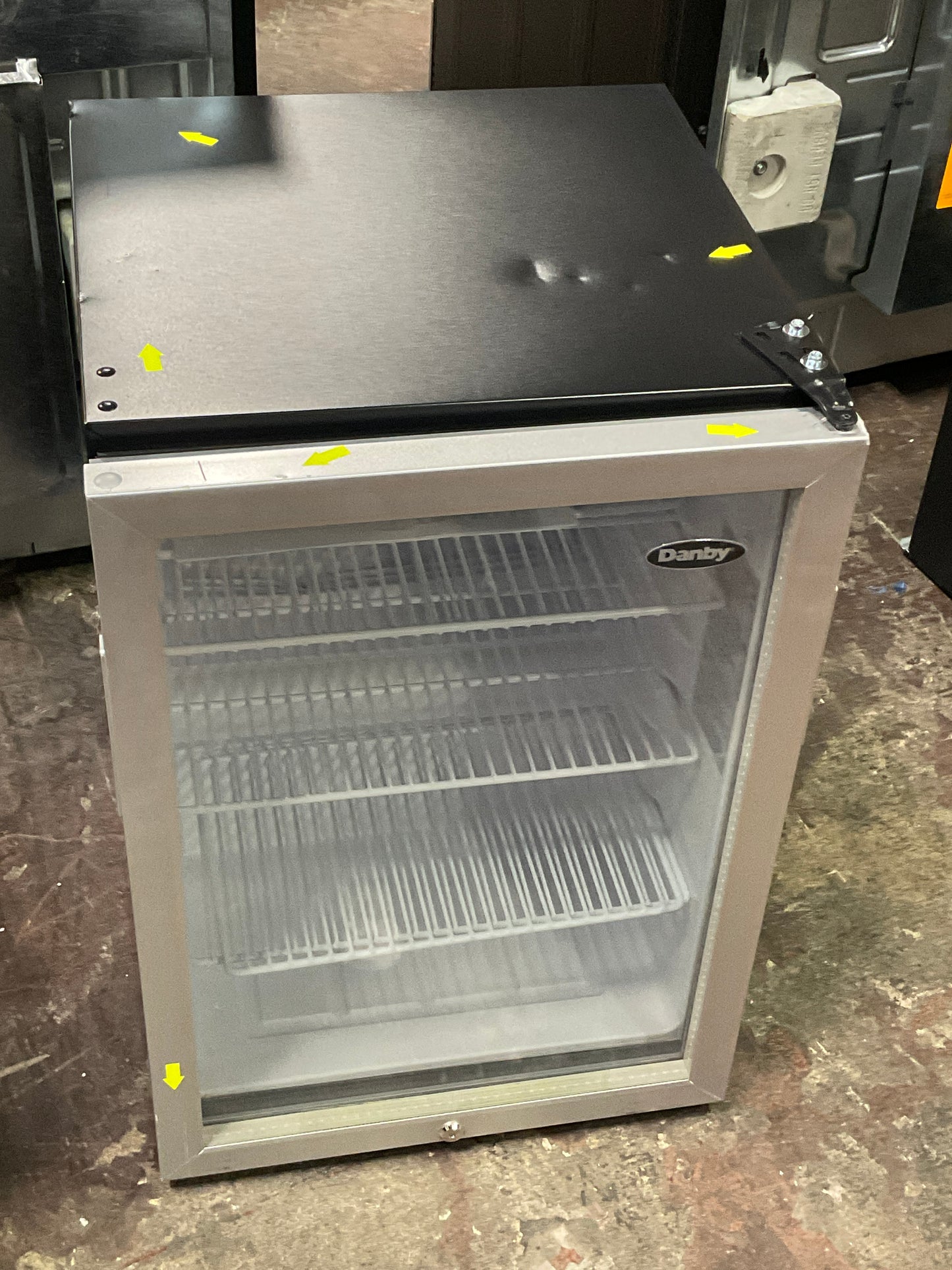 Front view, door closed