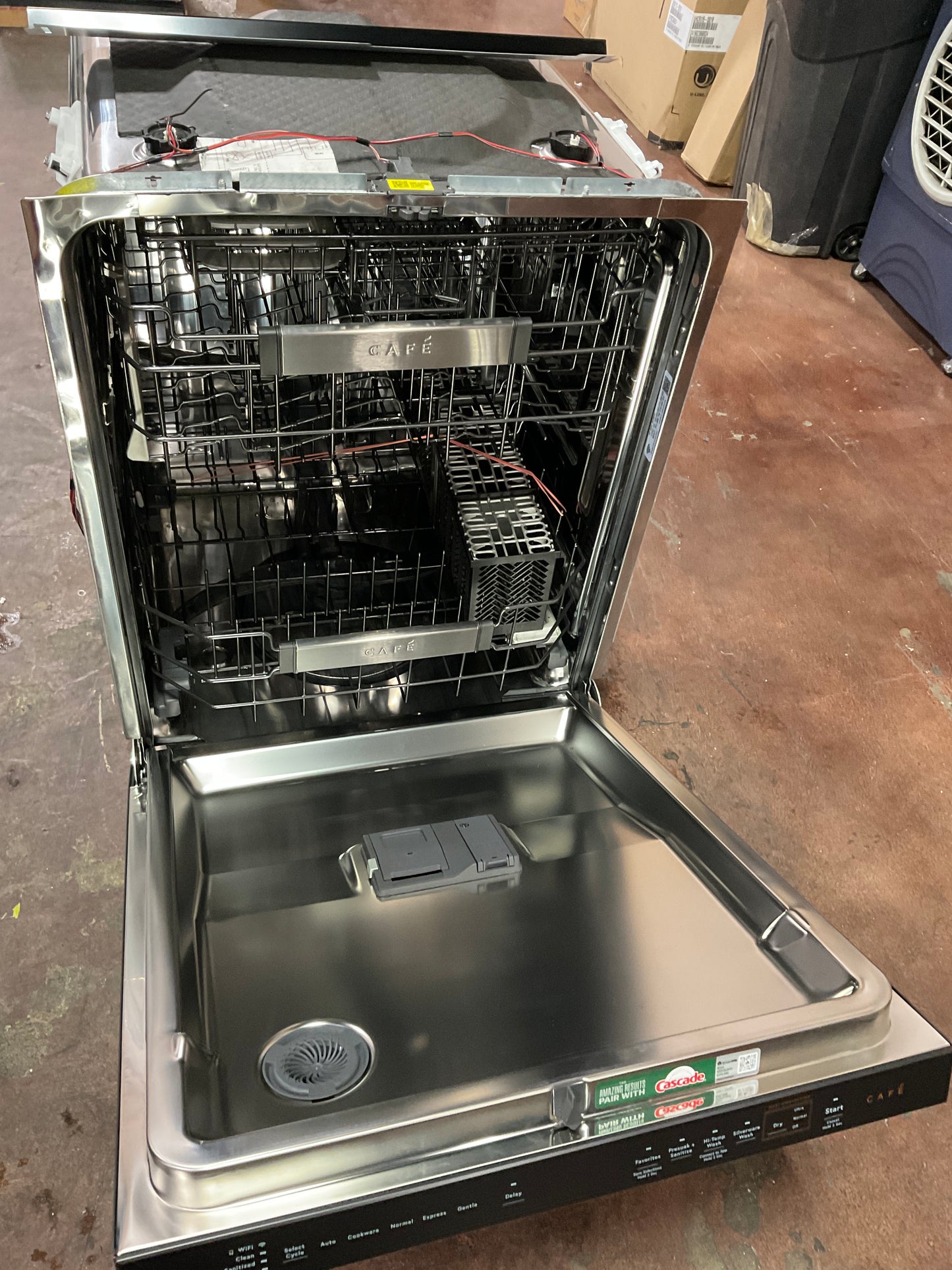 Front view, doors open