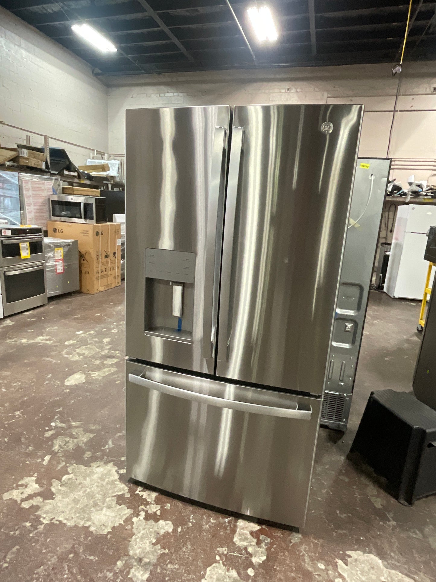 Front view, door closed