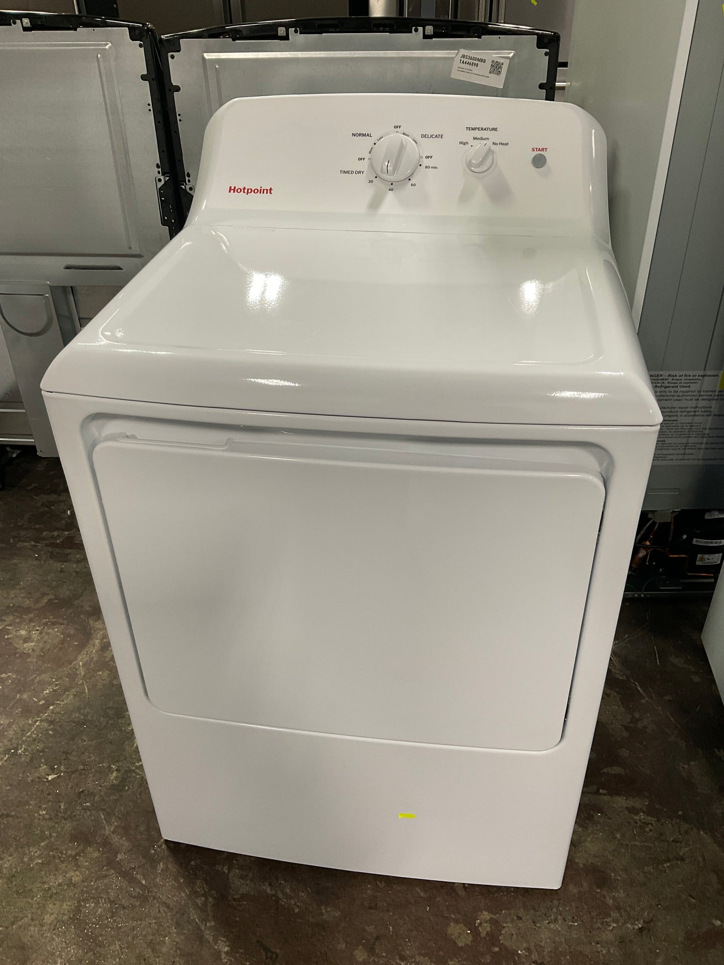 Front view, door closed