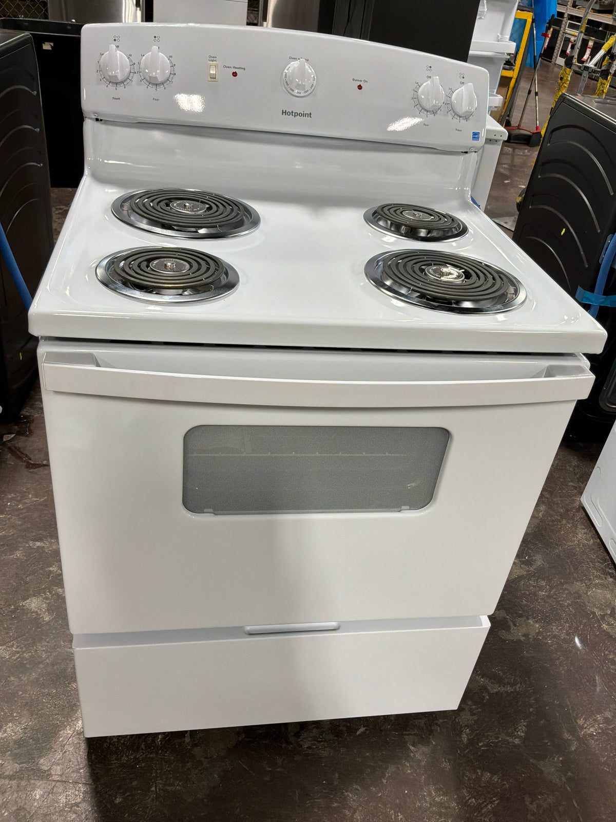 Front view, oven-door closed