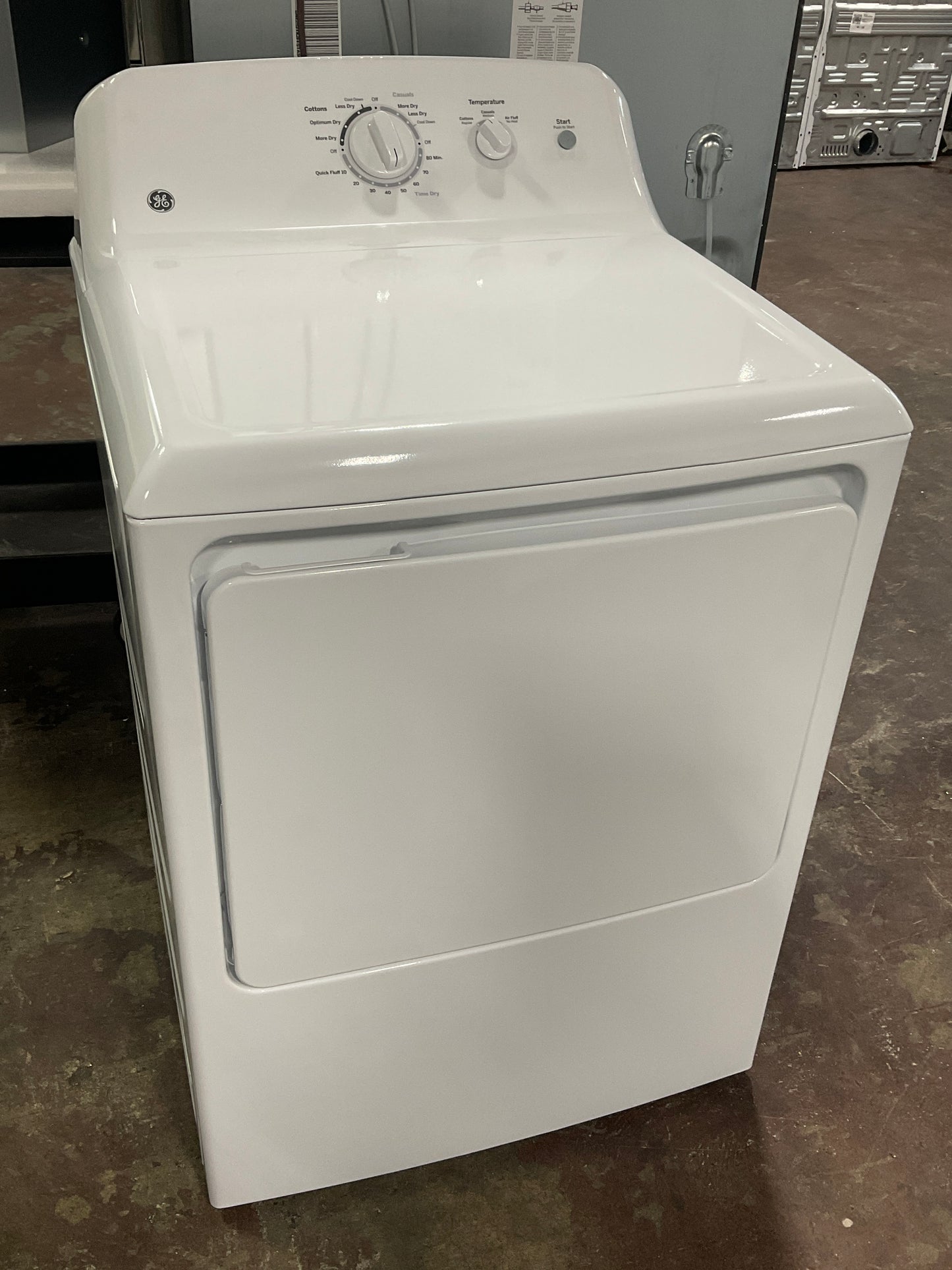 Front view, door closed