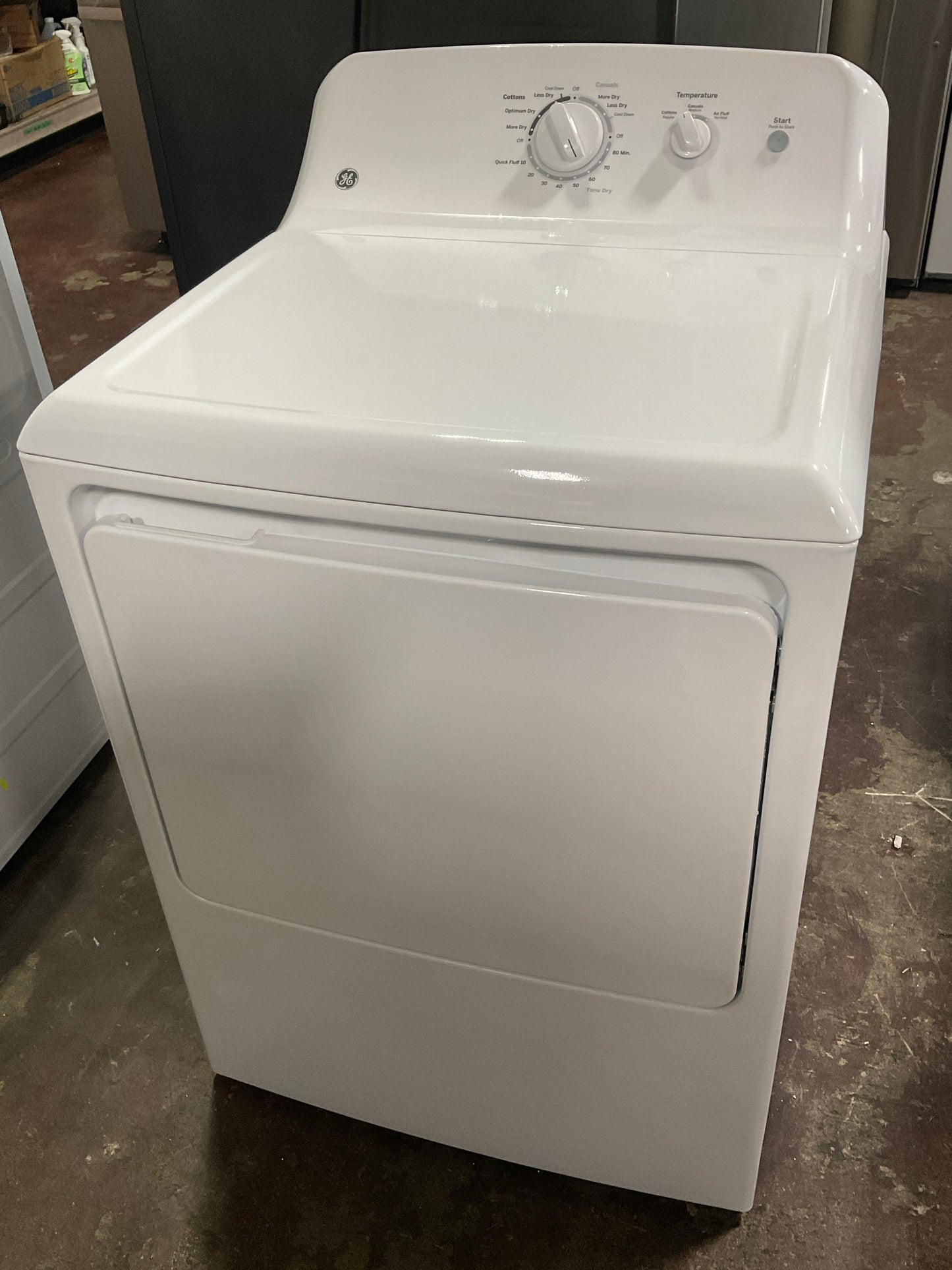 Front view, door closed