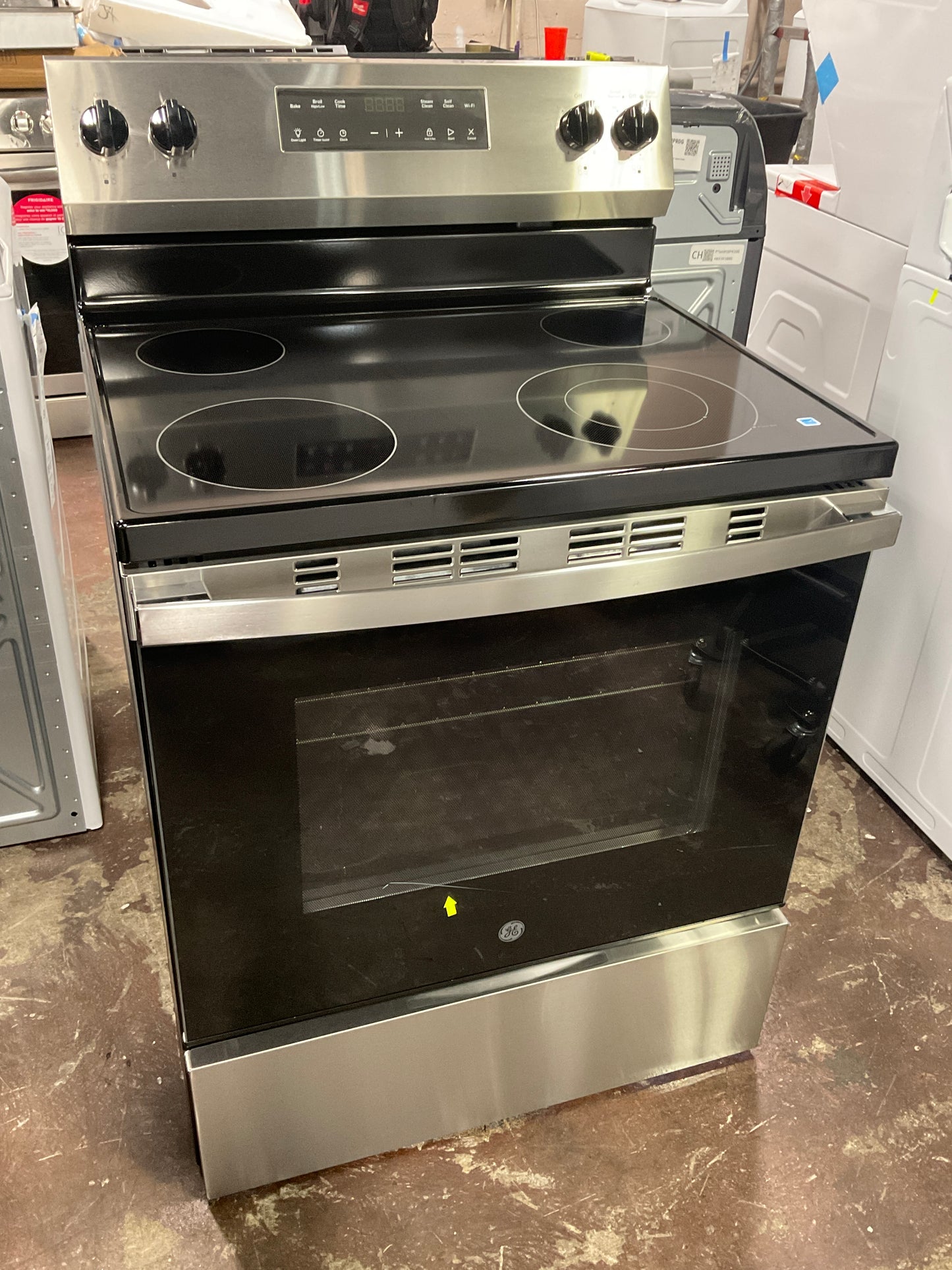 Front view, oven-door closed
