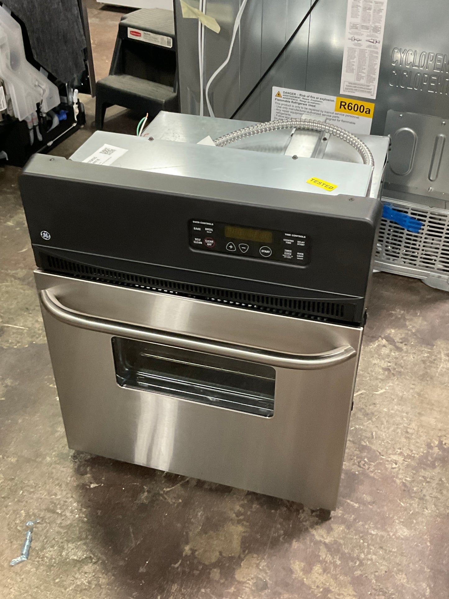 Front view, door closed