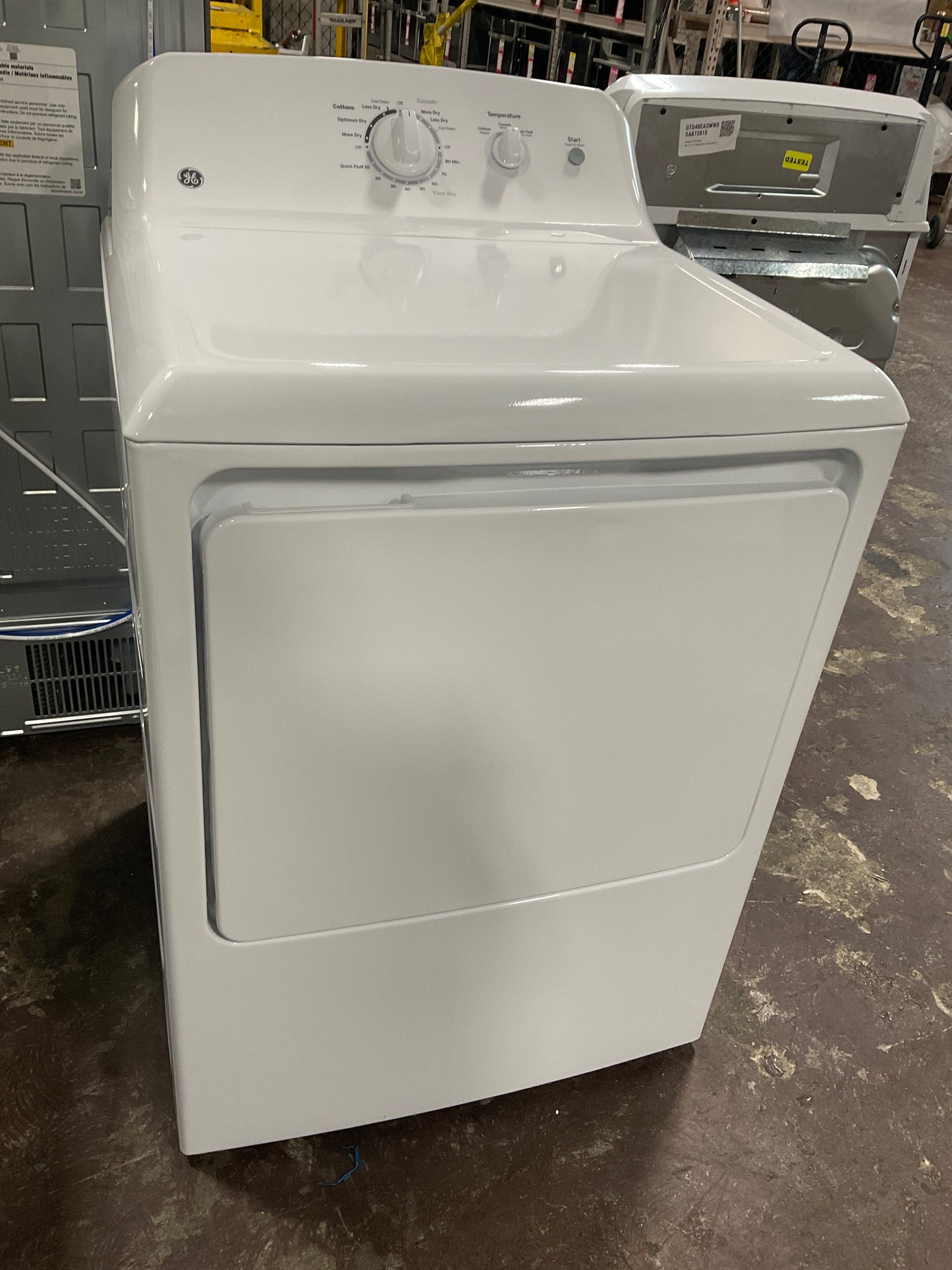 Front view, door closed