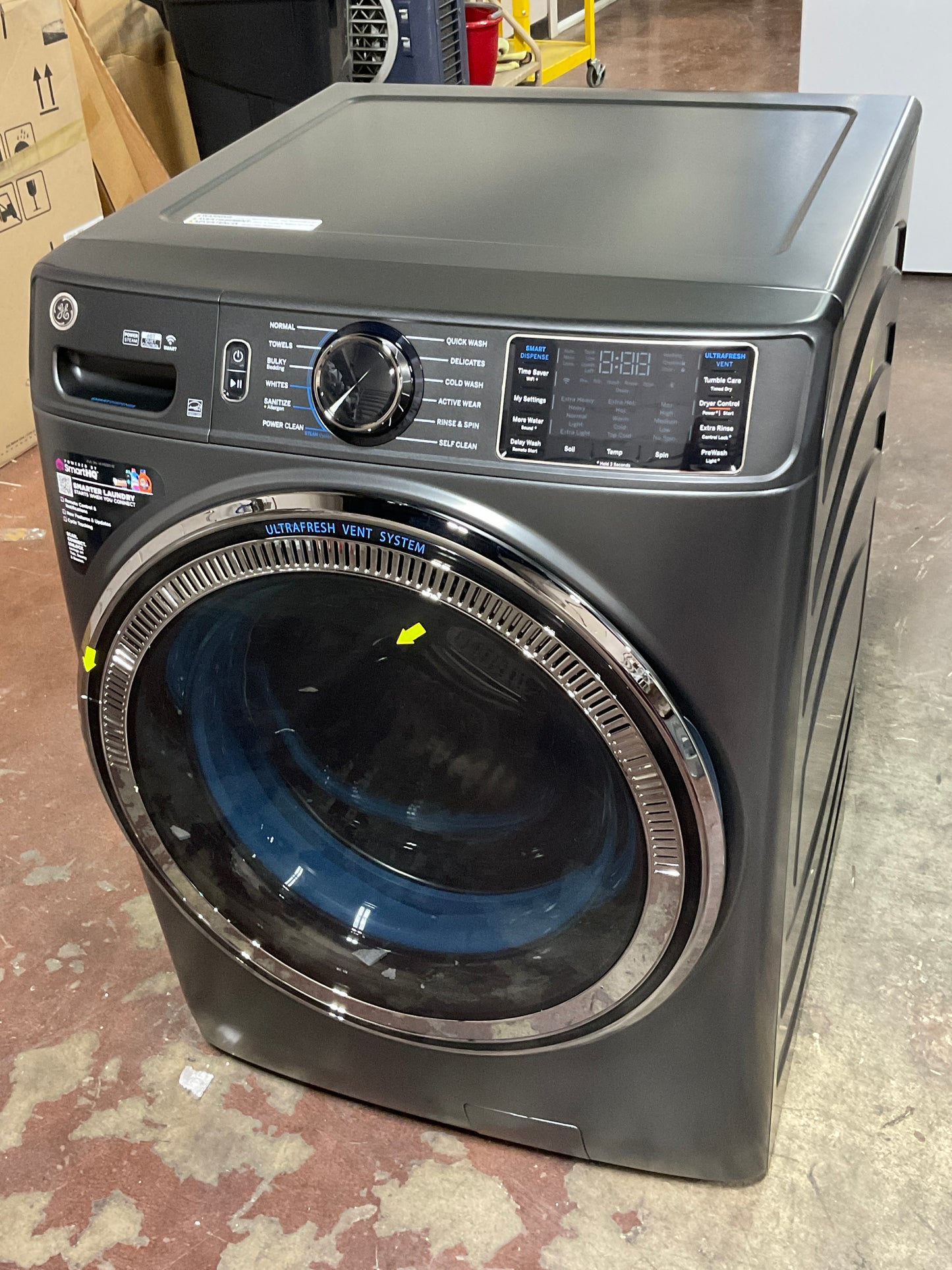 Front view, door closed