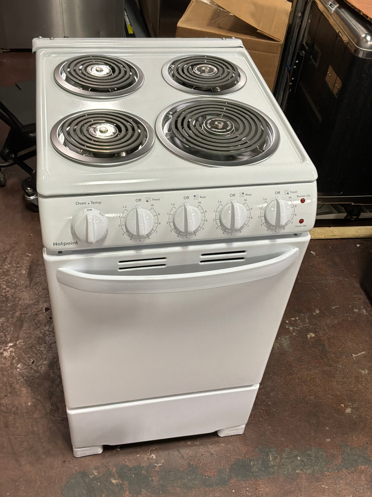 Front view, oven-door closed