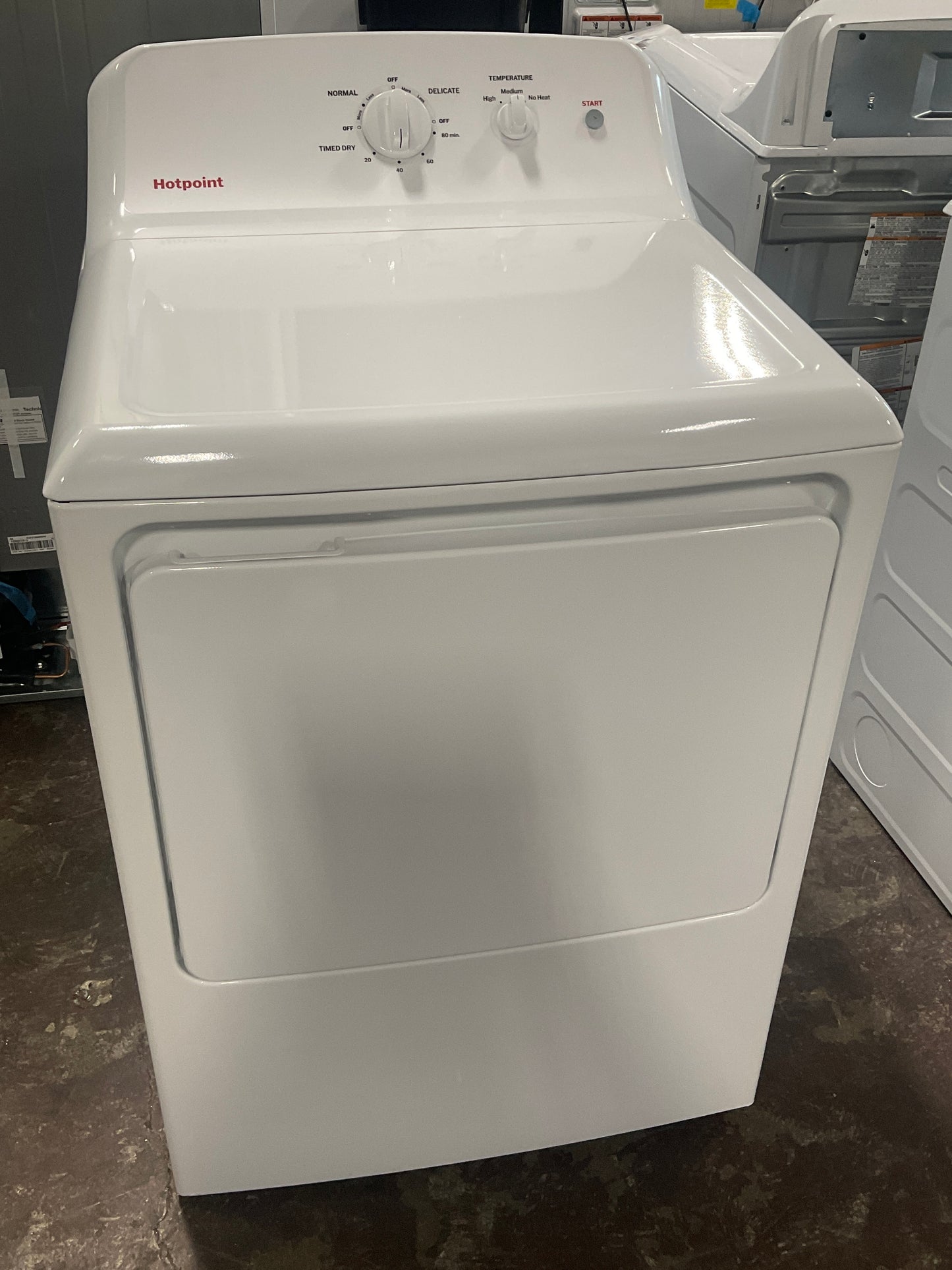 Front view, door closed