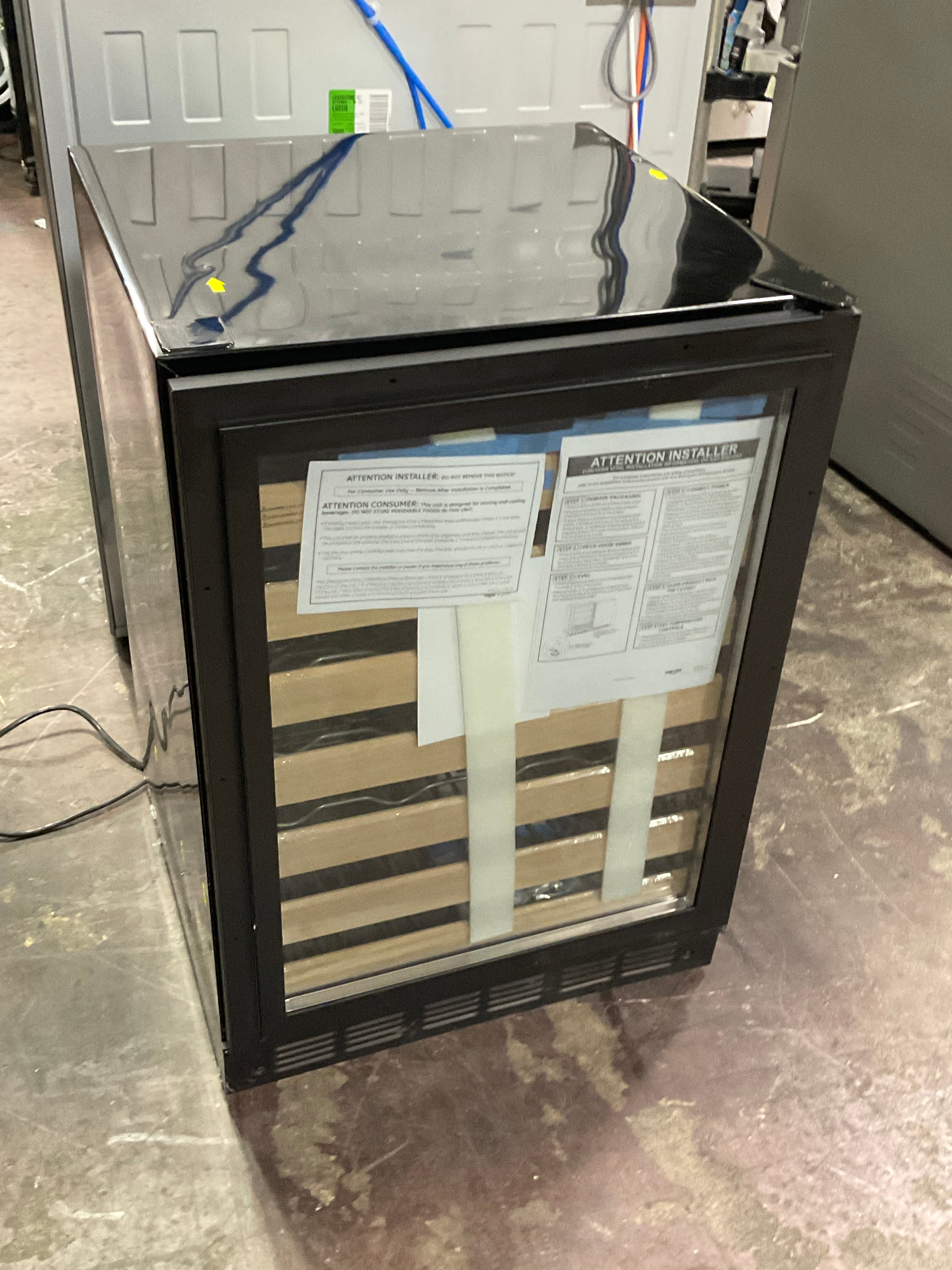 Front view, door closed